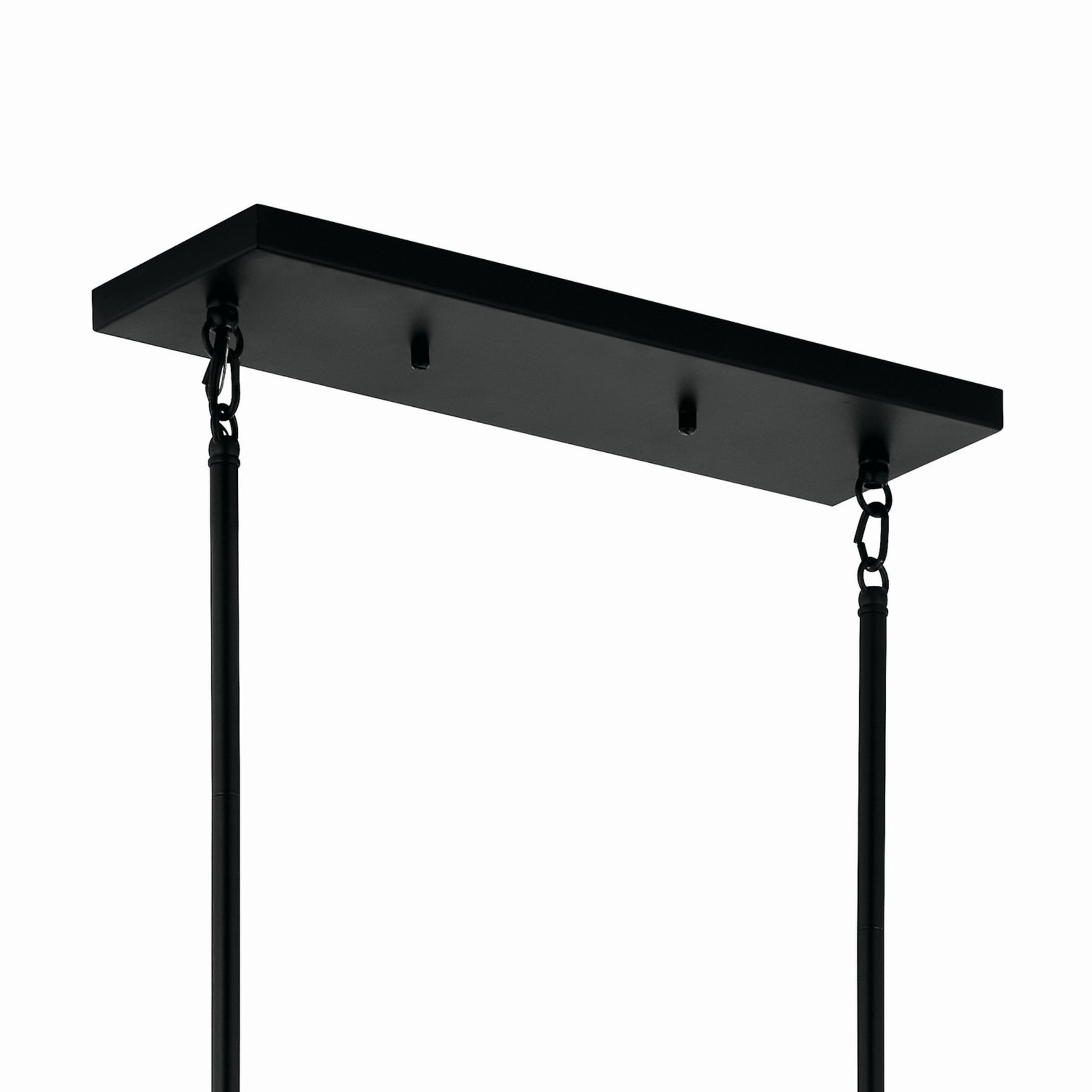 Madden 45" 6-Light Linear Chandelier, Black Finish - Bees Lighting