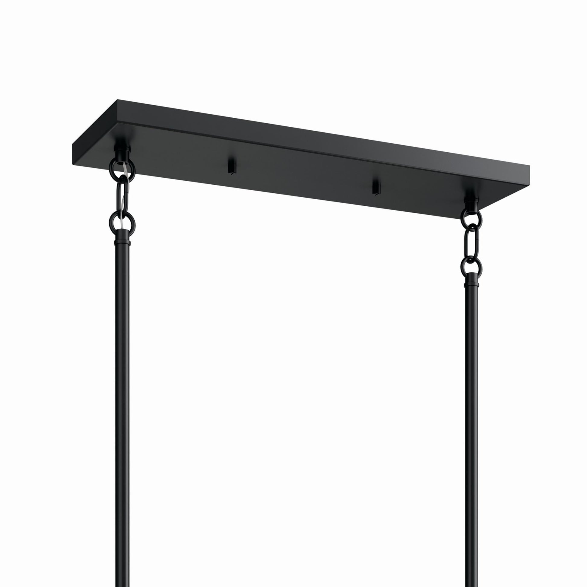Madden 45" 6-Light Linear Chandelier, Black Finish - Bees Lighting