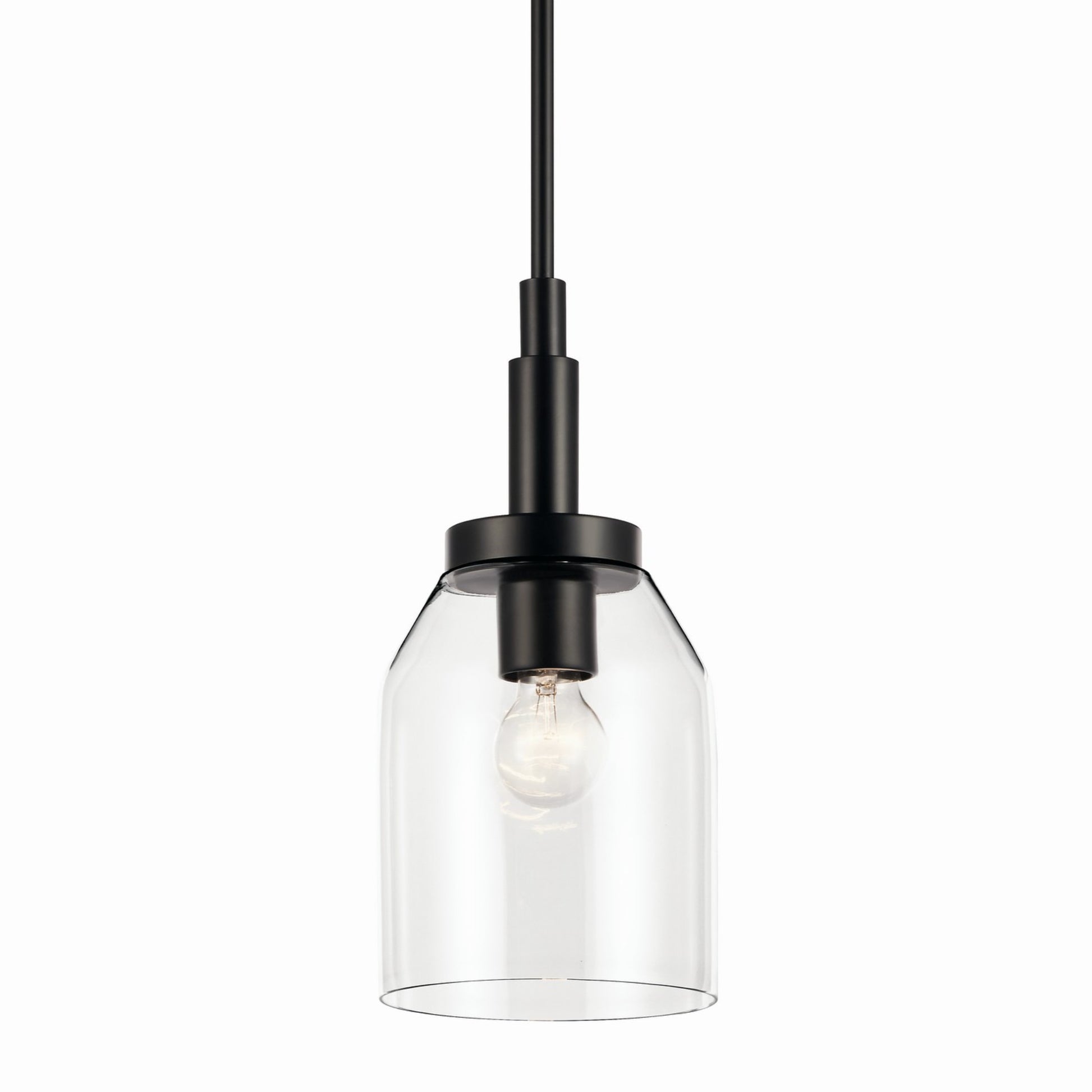 Madden 15" Mini Pendant, Black Finish - Bees Lighting