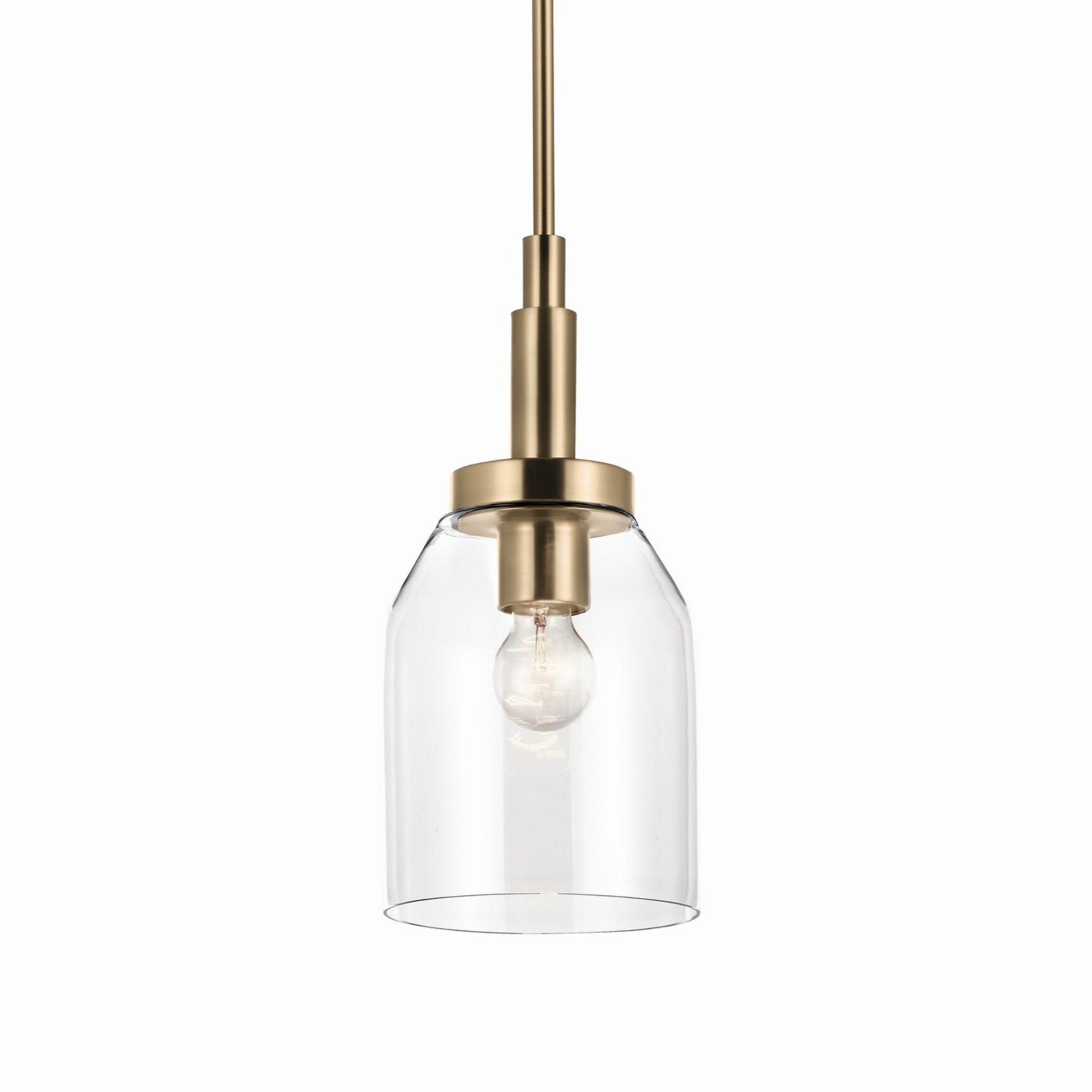 Madden 15" Mini Pendant, Champagne Bronze Finish - Bees Lighting