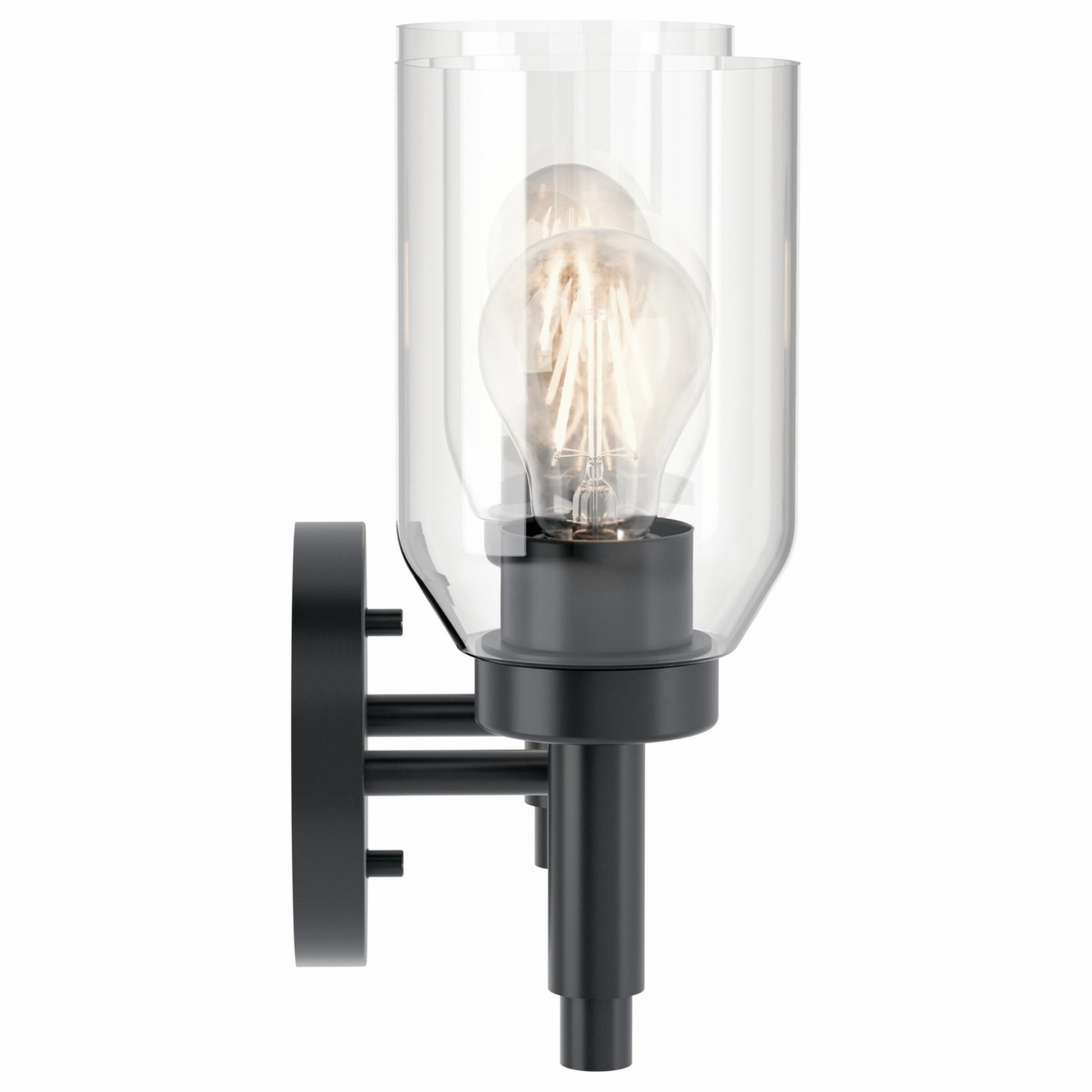 Madden 14" 2-Light Vanity Light, Black Finish - Bees Lighting