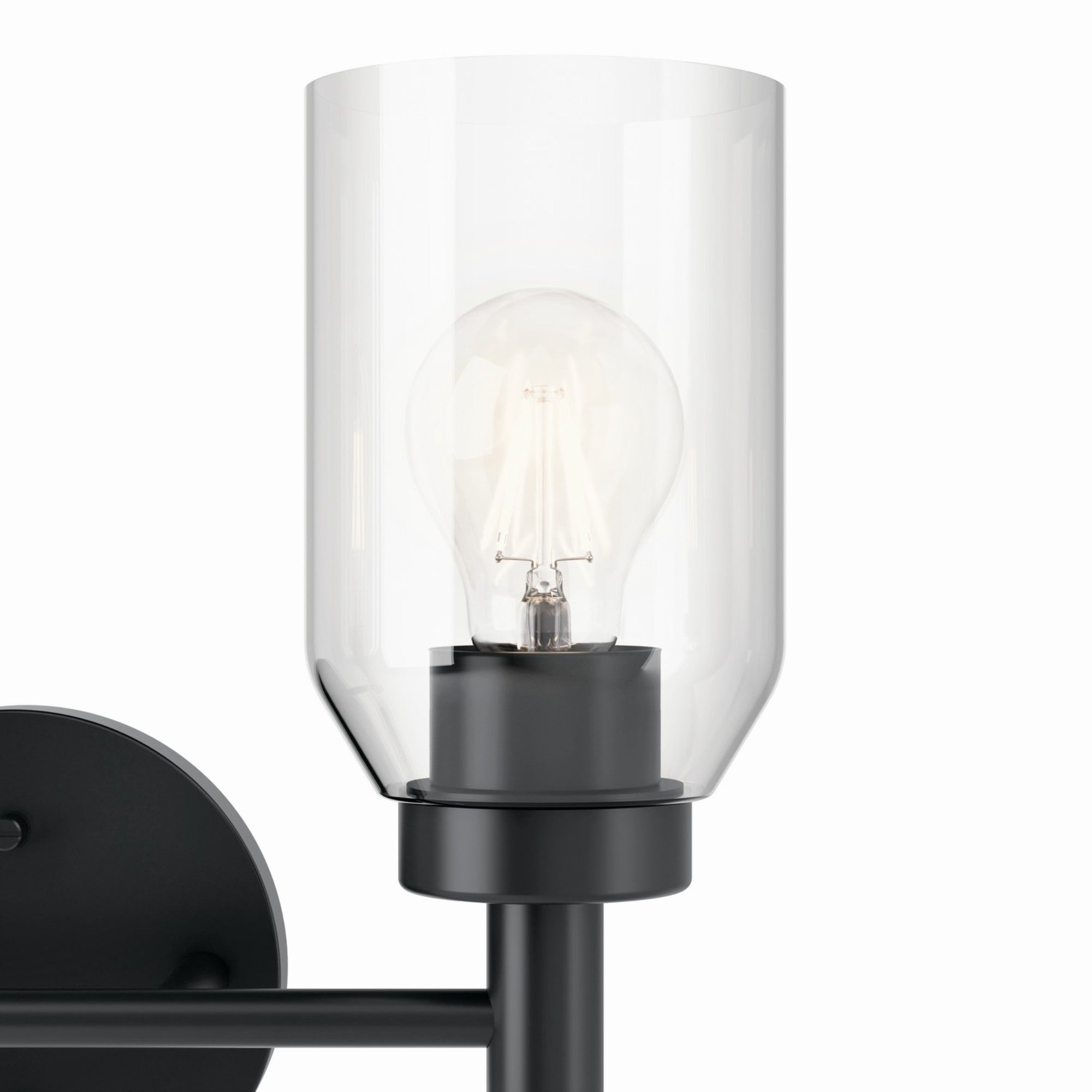 Madden 14" 2-Light Vanity Light, Black Finish - Bees Lighting