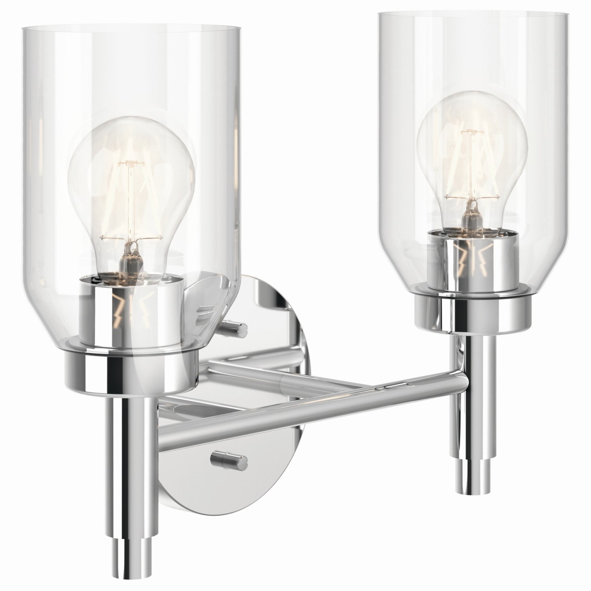 Madden 14" 2-Light Vanity Light, Chrome Finish - Bees Lighting