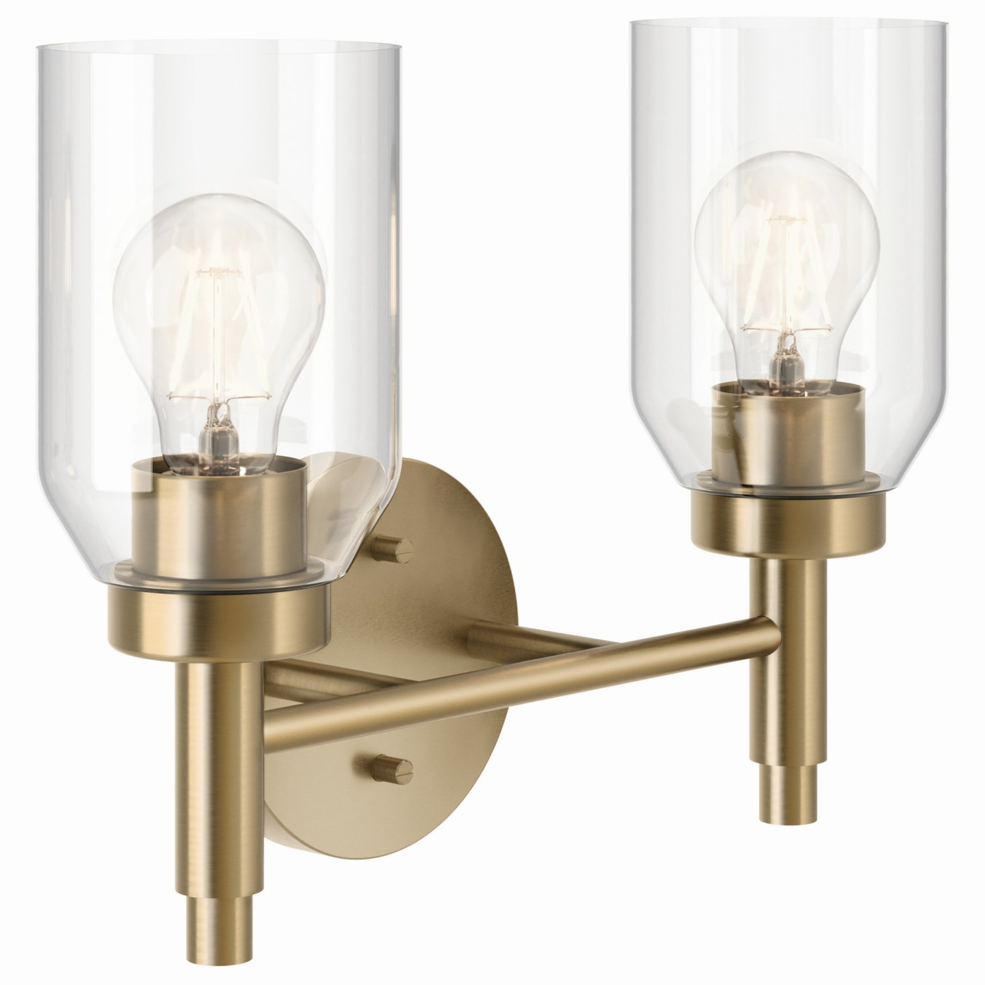 Madden 14" 2-Light Vanity Light, Champagne Bronze Finish - Bees Lighting