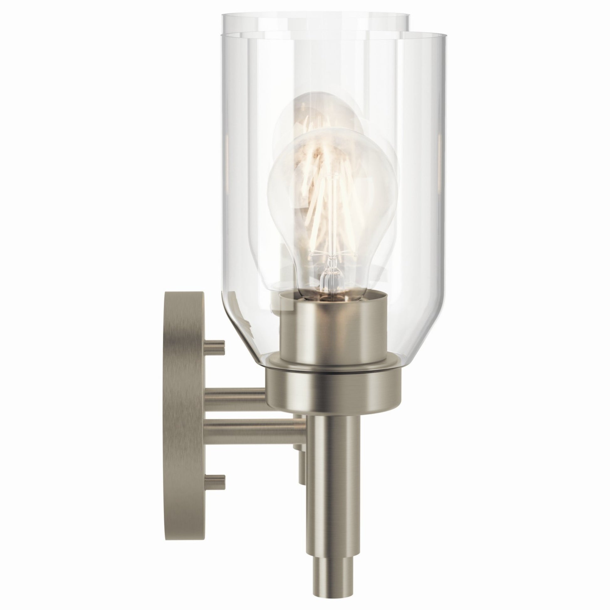 Madden 14" 2-Light Vanity Light, Brushed Nickel Finish - Bees Lighting