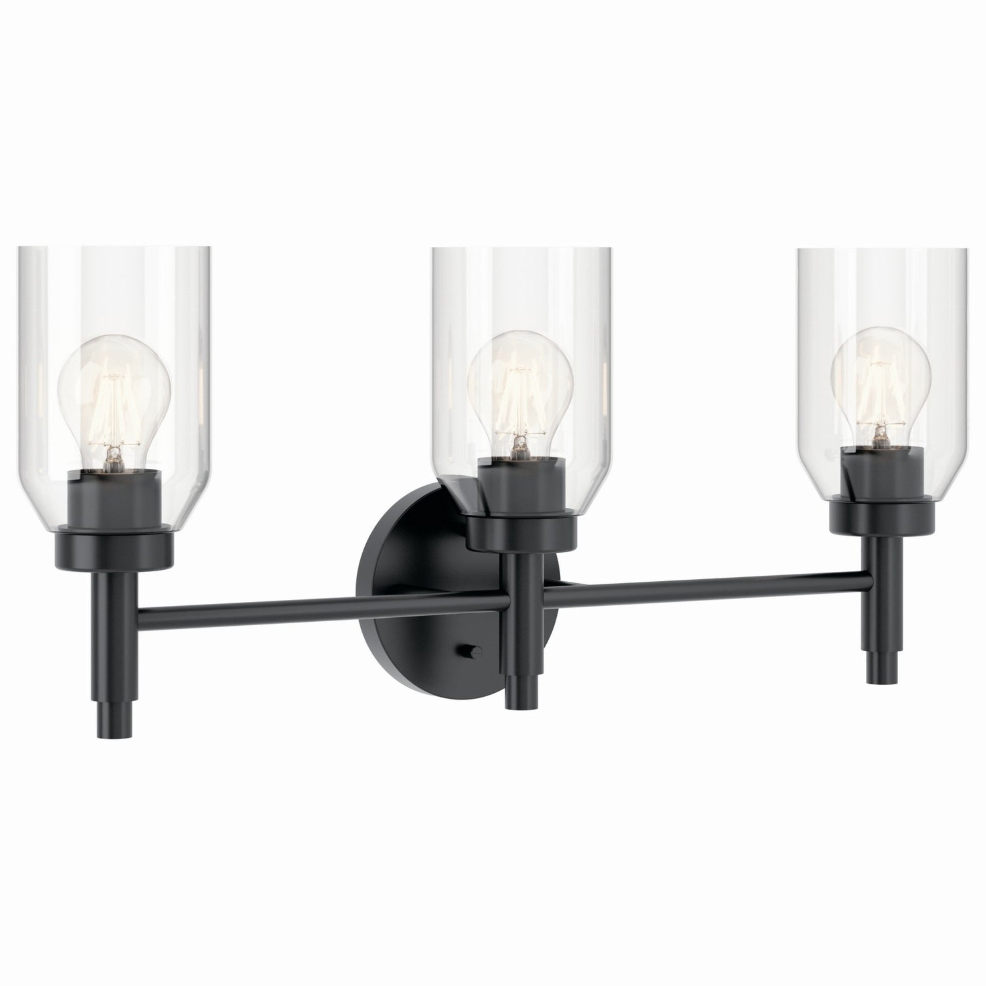 Madden 24" 3-Light Vanity Light, Black Finish - Bees Lighting