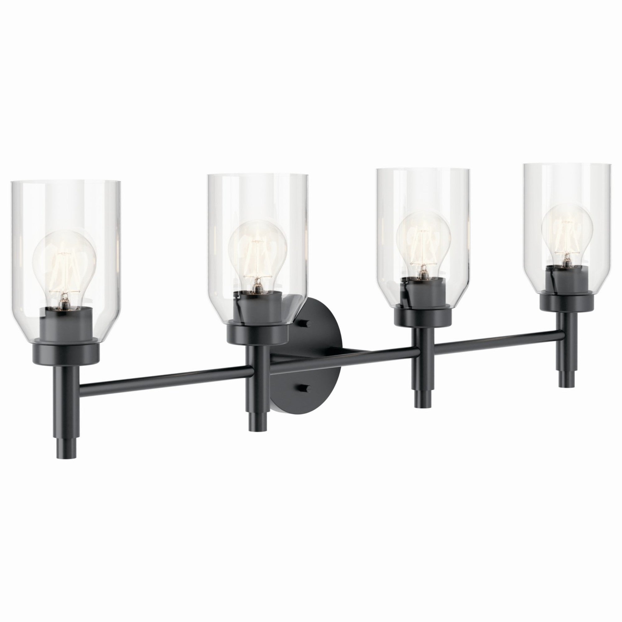 Madden 34" 4-Light Vanity Light, Black Finish - Bees Lighting