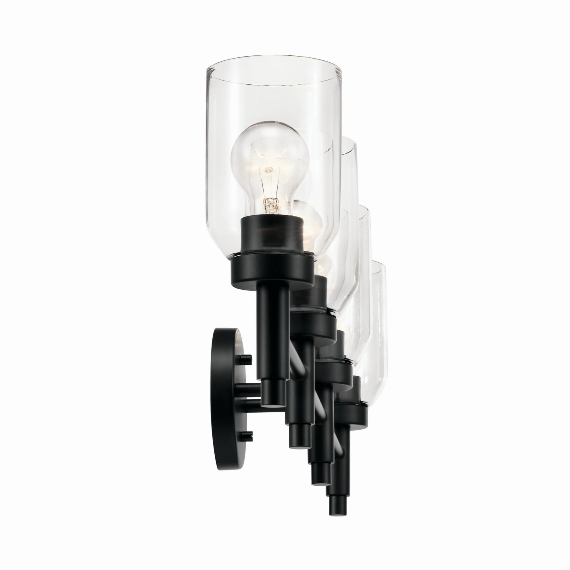 Madden 34" 4-Light Vanity Light, Black Finish - Bees Lighting