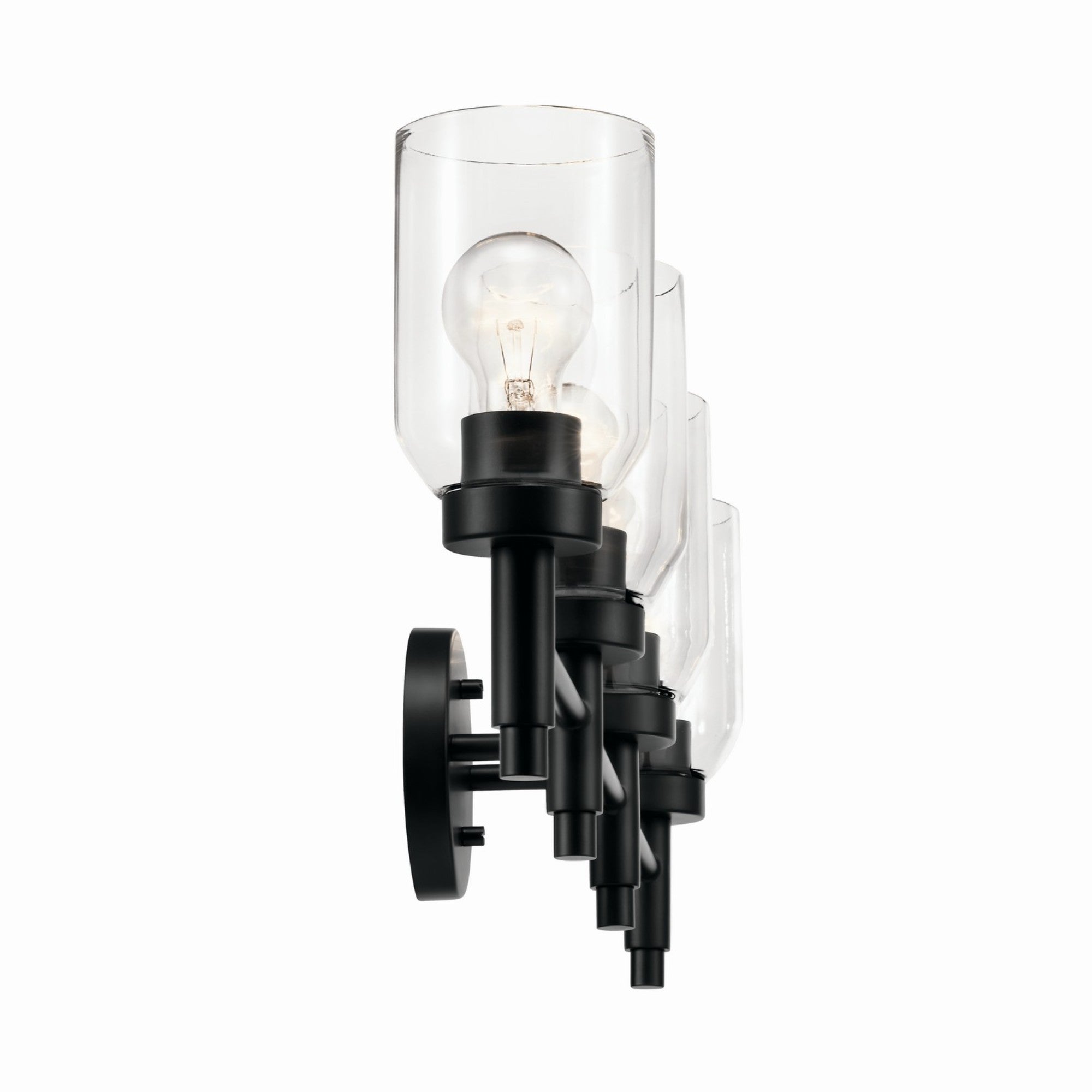 Madden 34" 4-Light Vanity Light, Black Finish - Bees Lighting