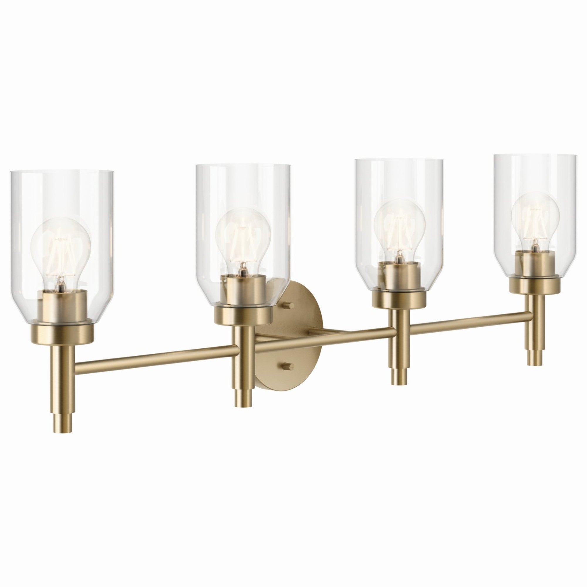 Madden 34" 4-Light Vanity Light, Champagne Bronze Finish - Bees Lighting