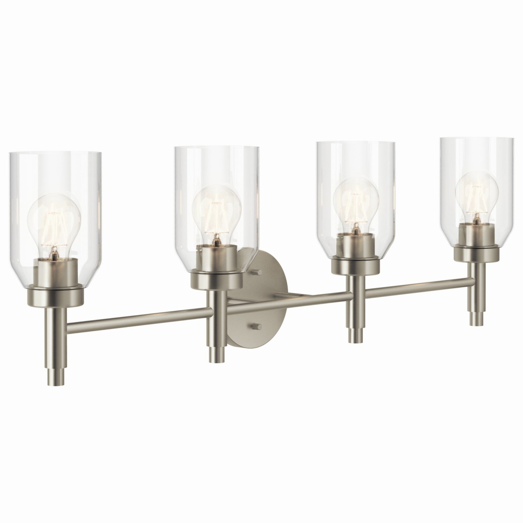 Madden 34" 4-Light Vanity Light, Brushed Nickel Finish - Bees Lighting