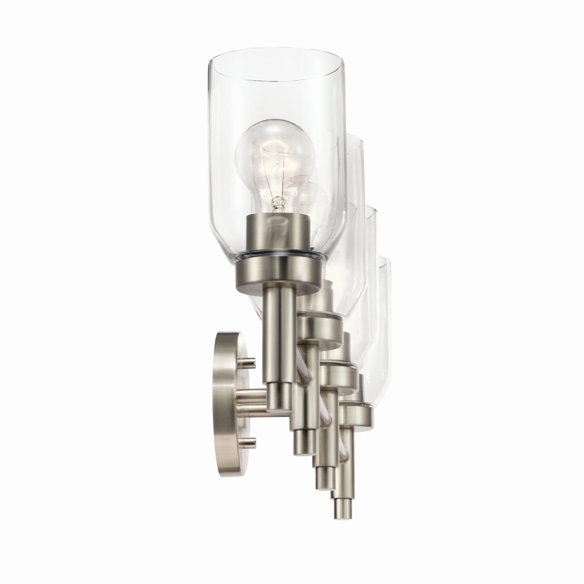 Madden 34" 4-Light Vanity Light, Brushed Nickel Finish - Bees Lighting
