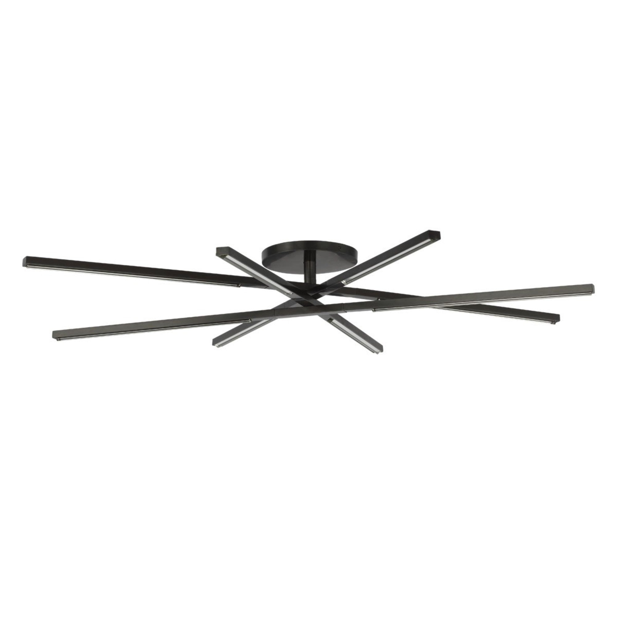 Cityscape 48" 8-Light LED Grand Flush Mount, 120-277V, Bronze Finish - Bees Lighting