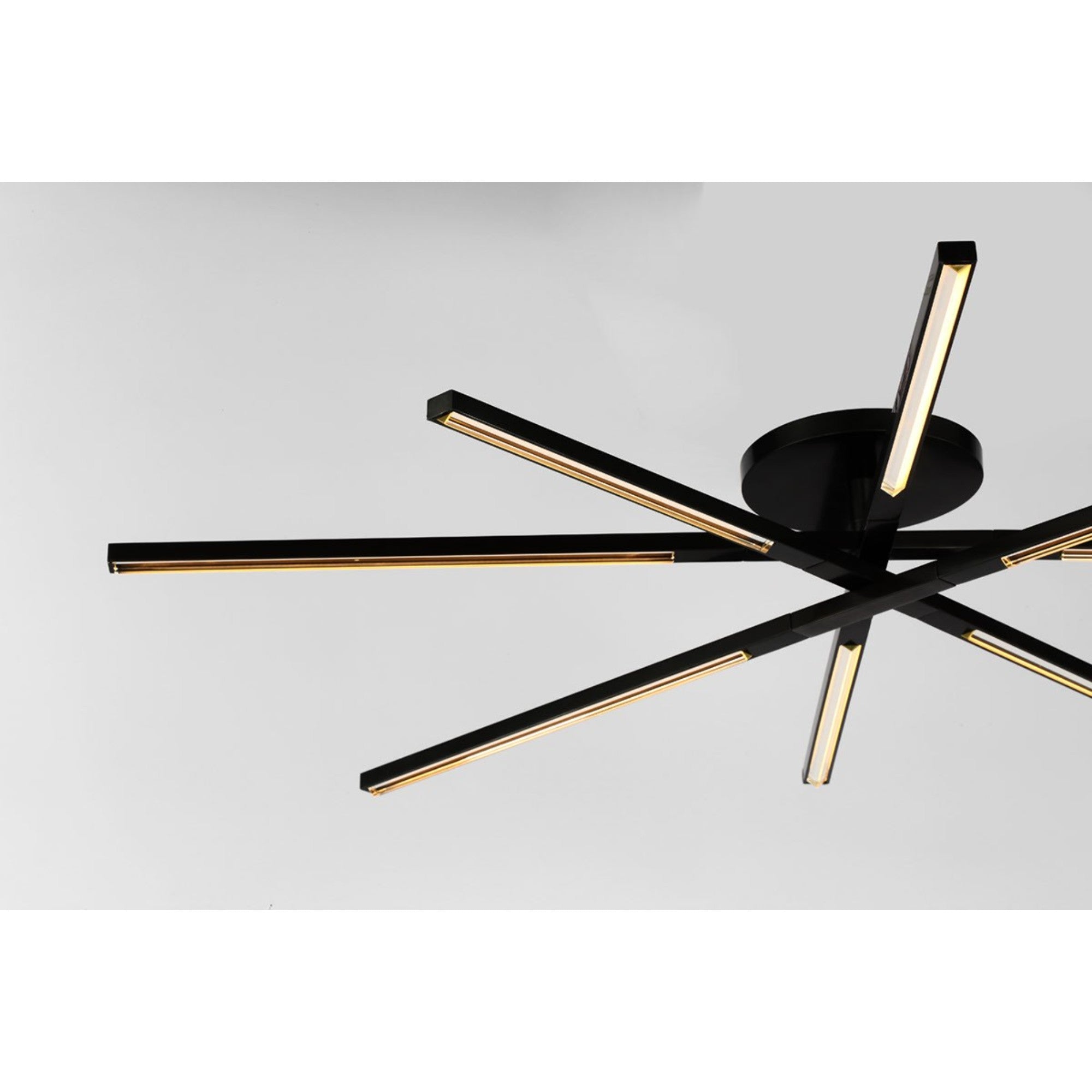Cityscape 48" 8-Light LED Grand Flush Mount, 120-277V, Bronze Finish - Bees Lighting
