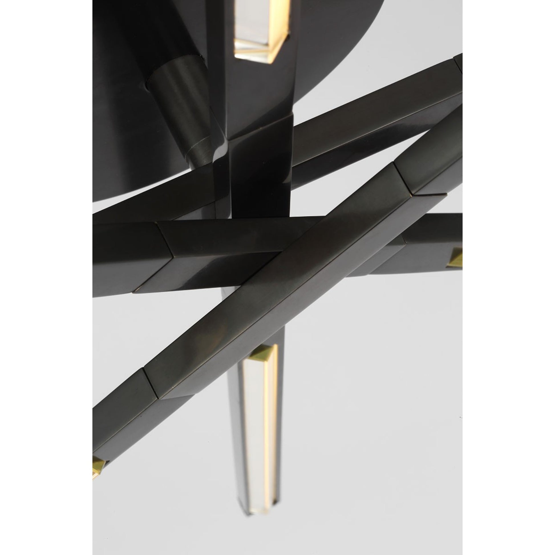 Cityscape 48" 8-Light LED Grand Flush Mount, 120-277V, Bronze Finish - Bees Lighting