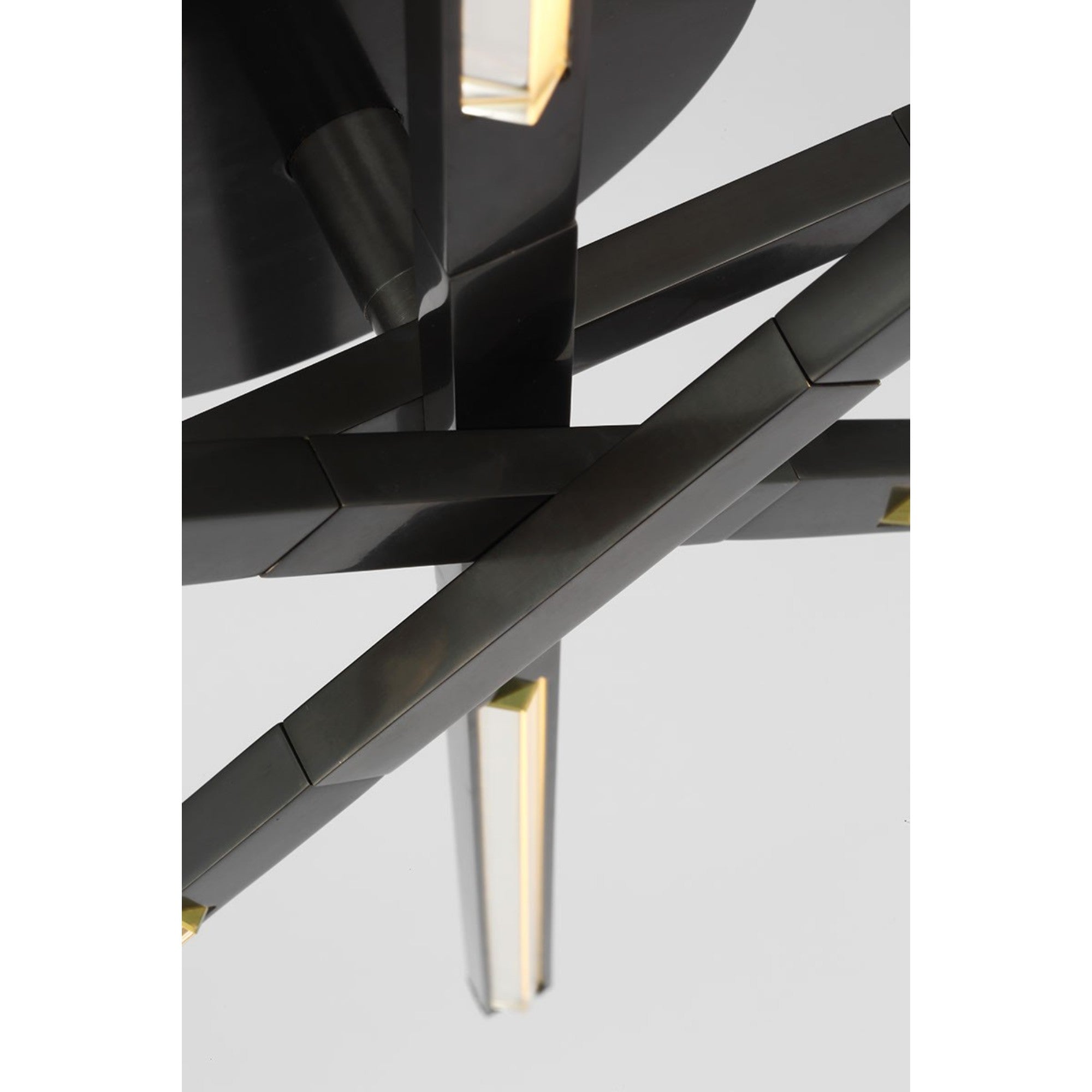 Cityscape 48" 8-Light LED Grand Flush Mount, 120-277V, Bronze Finish - Bees Lighting