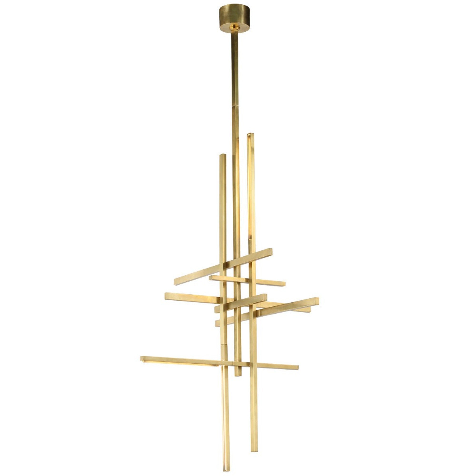 Cityscape 31" LED X-Large Pendant, 120-277V, Hand Rubbed Antique Brass Finish - Bees Lighting