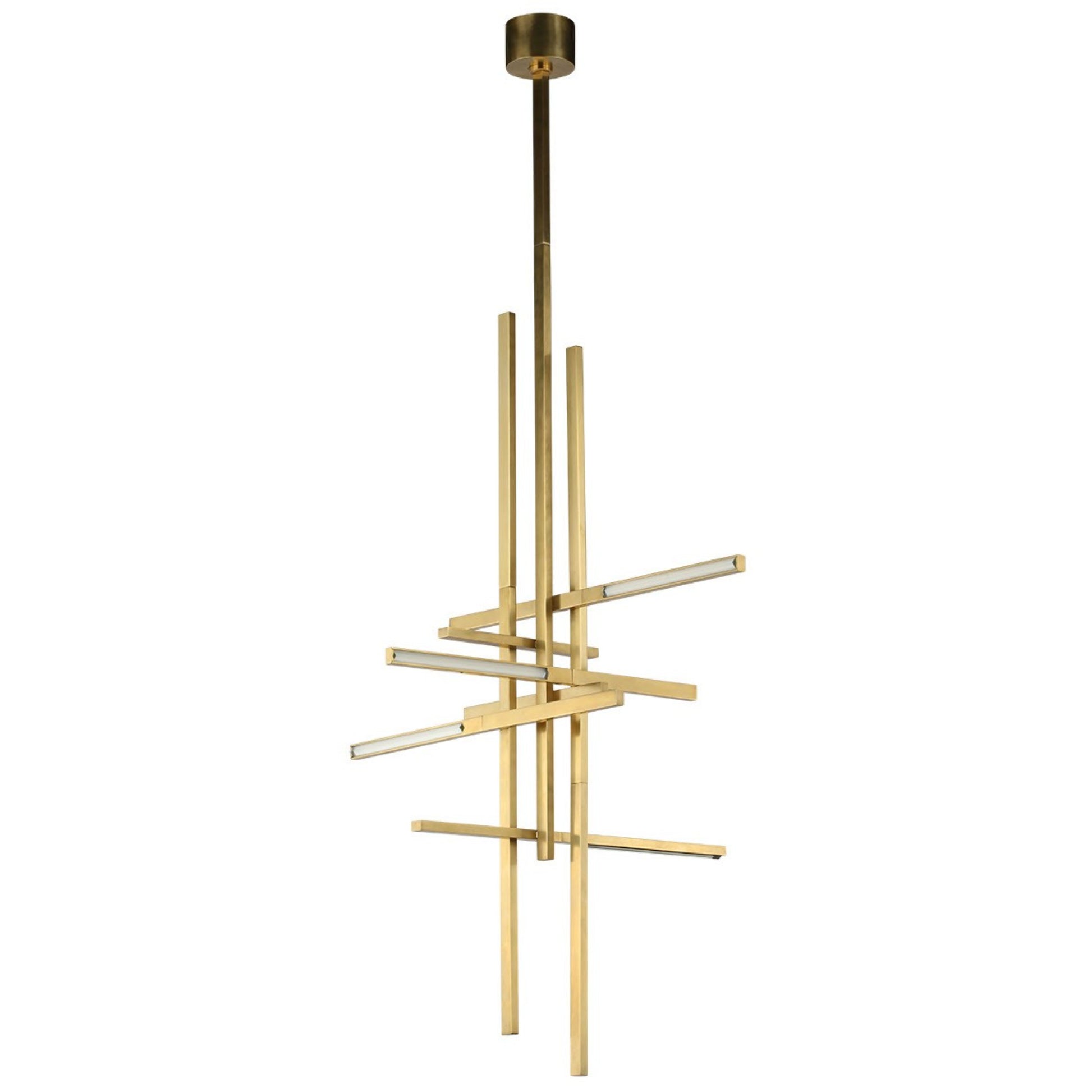 Cityscape 31" LED X-Large Pendant, 120-277V, Hand Rubbed Antique Brass Finish - Bees Lighting