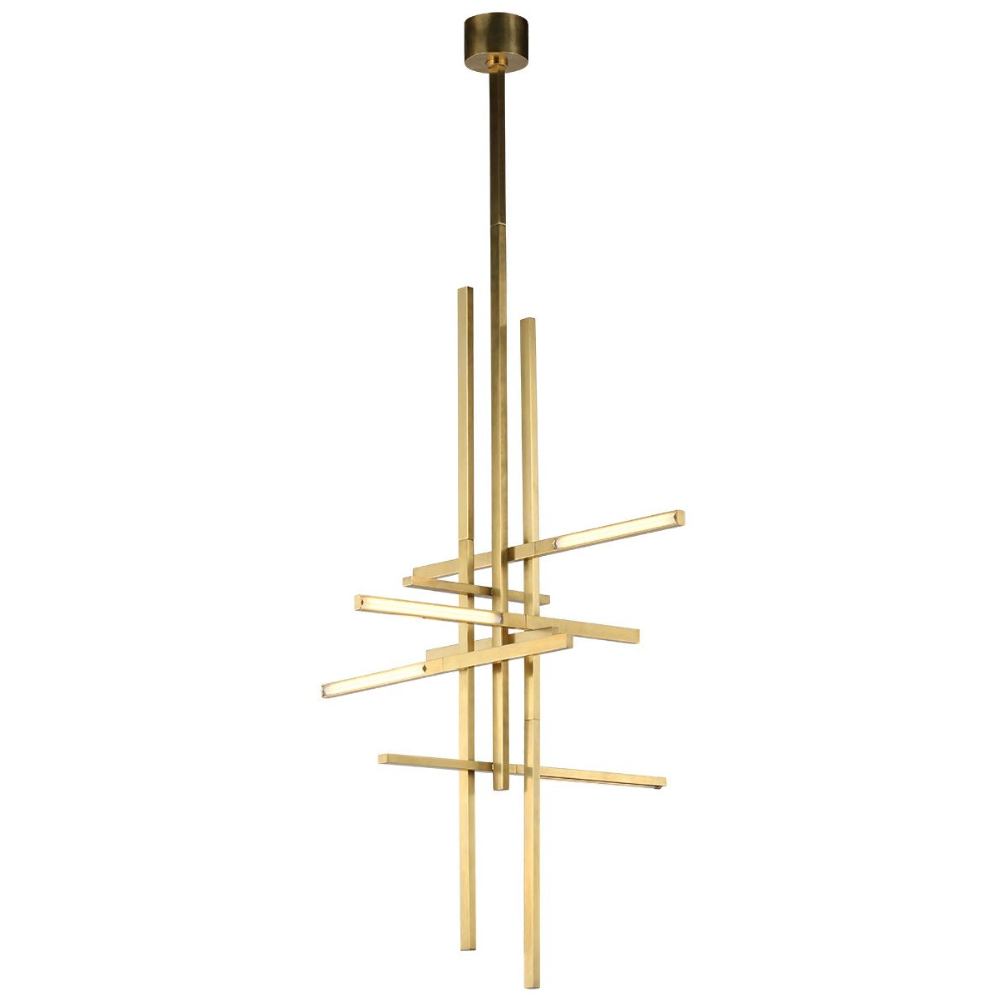 Cityscape 31" LED X-Large Pendant, 120-277V, Hand Rubbed Antique Brass Finish - Bees Lighting