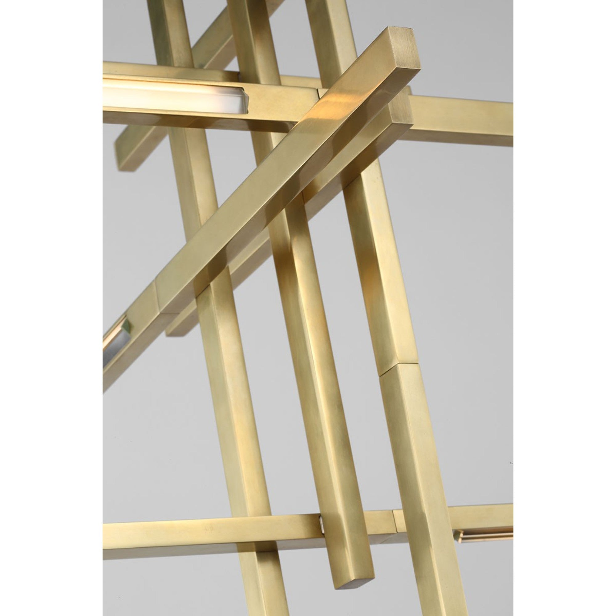 Cityscape 31" LED X-Large Pendant, 120-277V, Hand Rubbed Antique Brass Finish - Bees Lighting