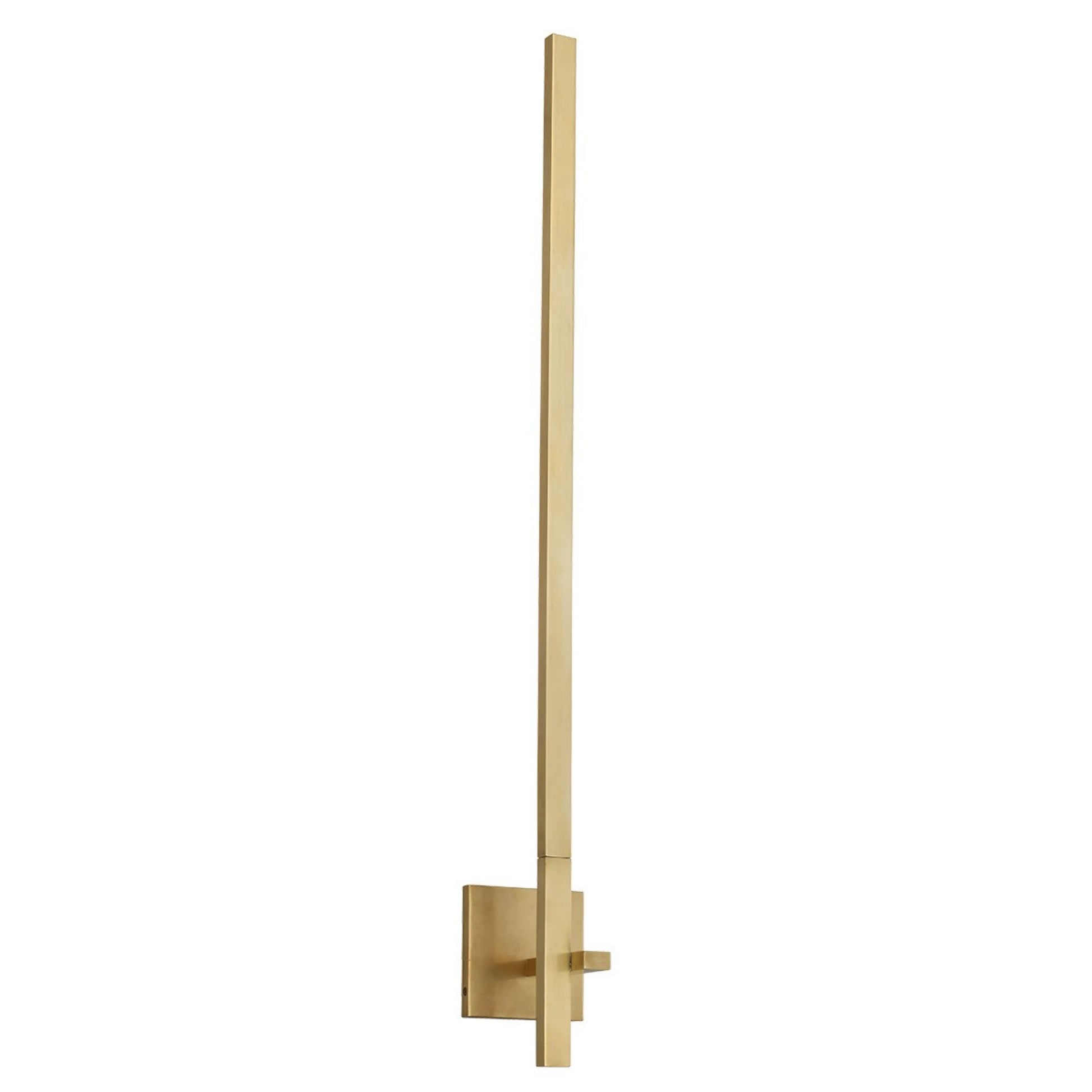 Cityscape 36" LED X-Large Wall Sconce, 120-277V, Hand Rubbed Antique Brass Finish - Bees Lighting