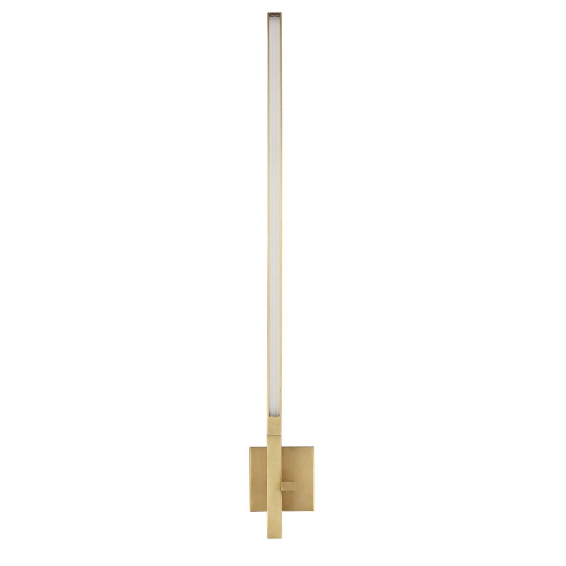 Cityscape 36" LED X-Large Wall Sconce, 120-277V, Hand Rubbed Antique Brass Finish - Bees Lighting