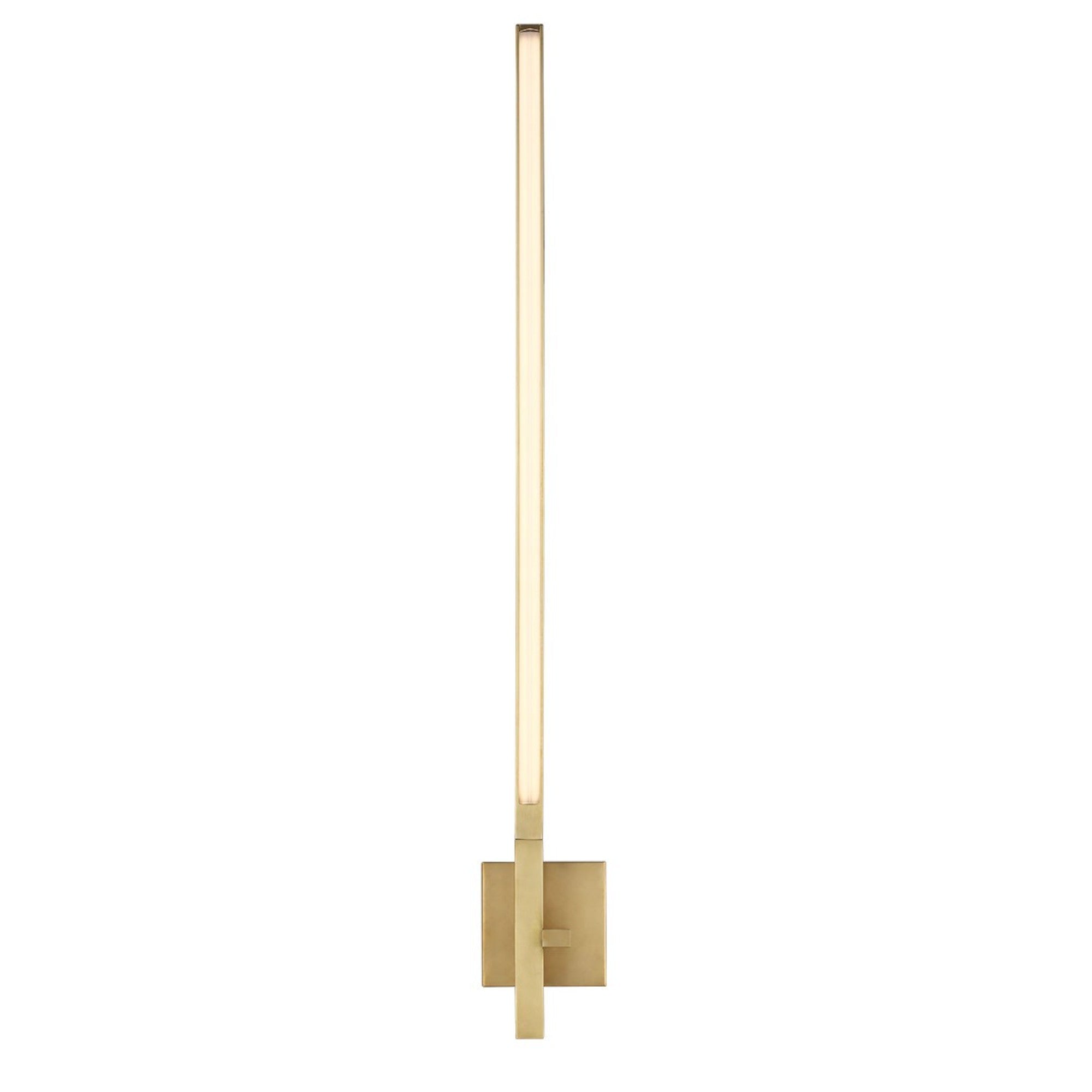 Cityscape 36" LED X-Large Wall Sconce, 120-277V, Hand Rubbed Antique Brass Finish - Bees Lighting