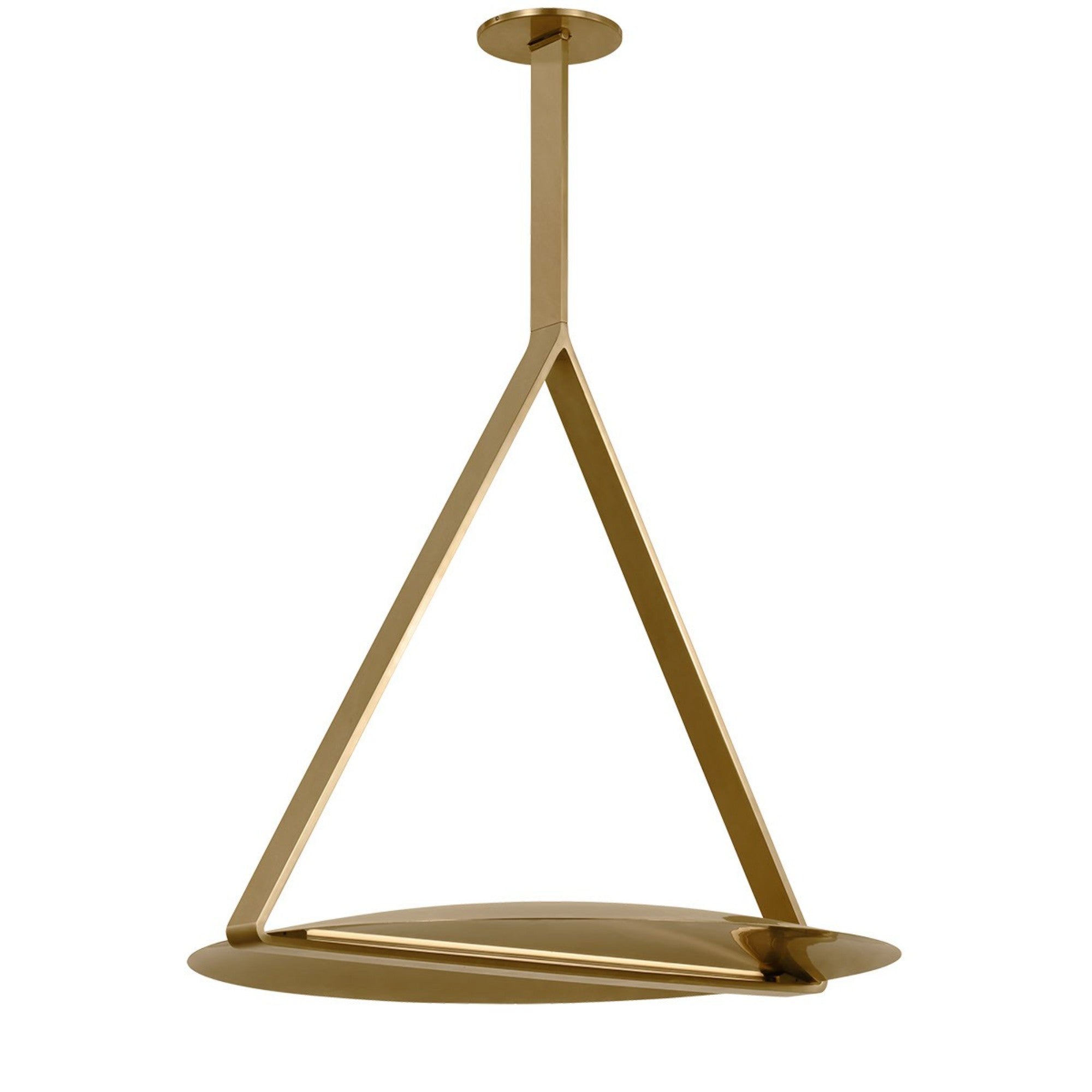 Cymbal 29" Pendant, 120-277V, Natural Brass Finish - Bees Lighting