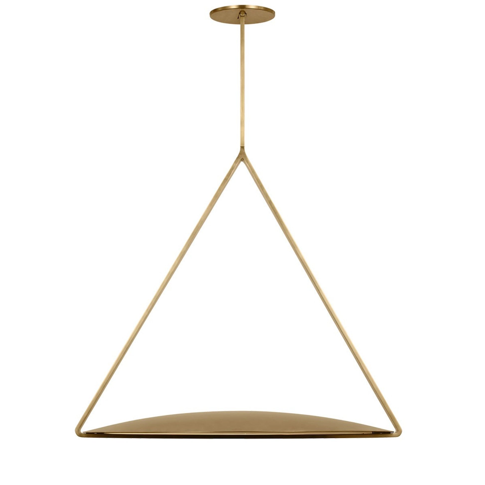Cymbal 29" Pendant, 120-277V, Natural Brass Finish - Bees Lighting