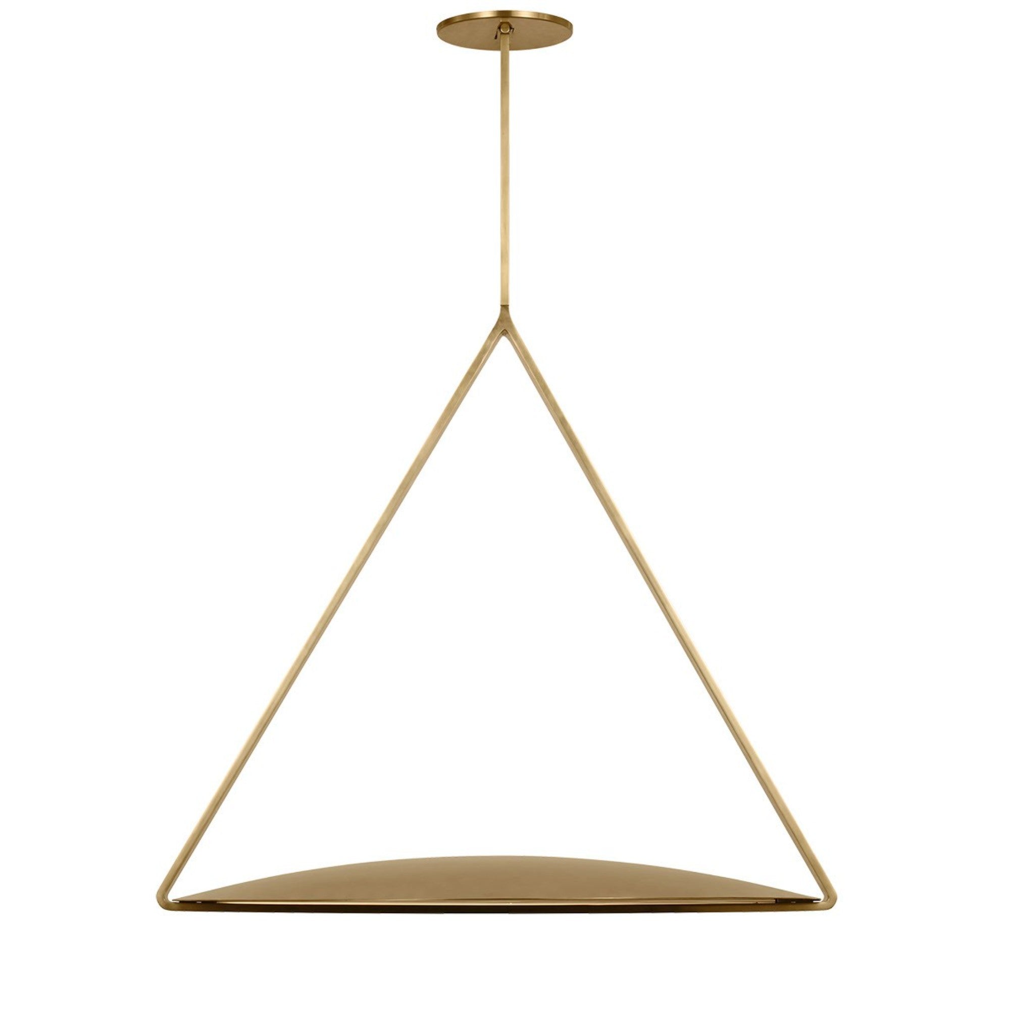 Cymbal 29" Pendant, 120-277V, Natural Brass Finish - Bees Lighting