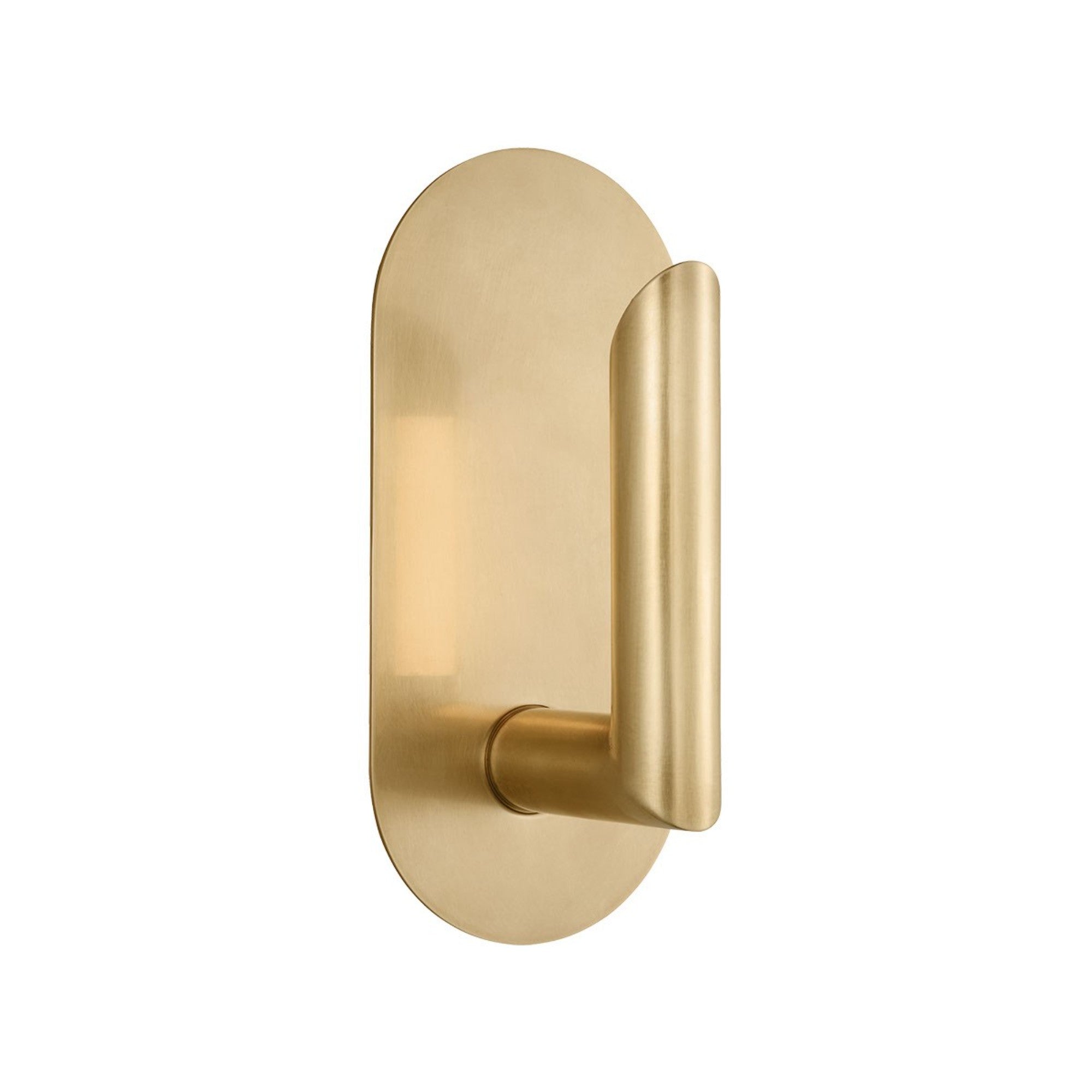 Fielle 8" LED Small Wall Sconce, 120-277V, Hand Rubbed Antique Brass Finish - Bees Lighting