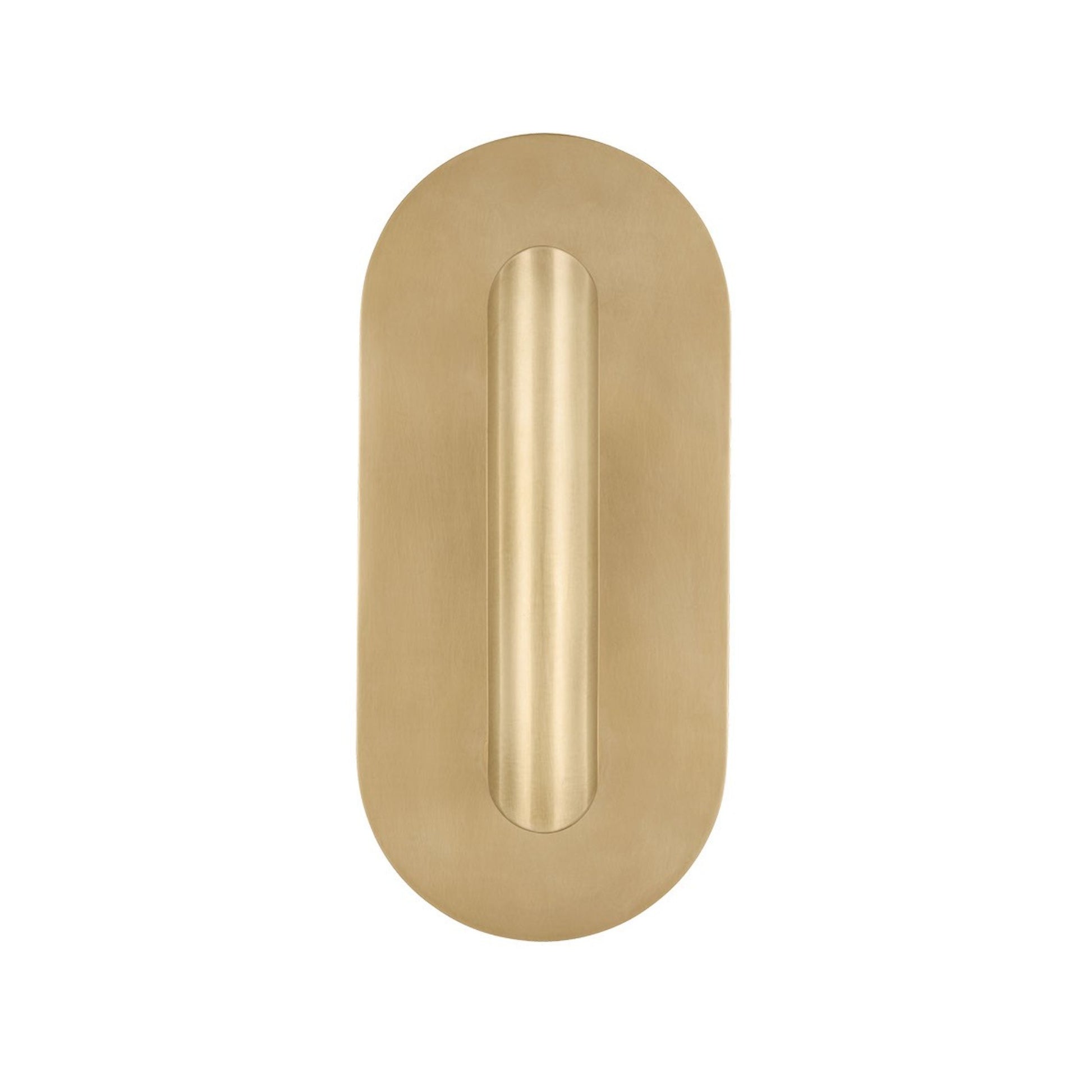 Fielle 8" LED Small Wall Sconce, 120-277V, Hand Rubbed Antique Brass Finish - Bees Lighting