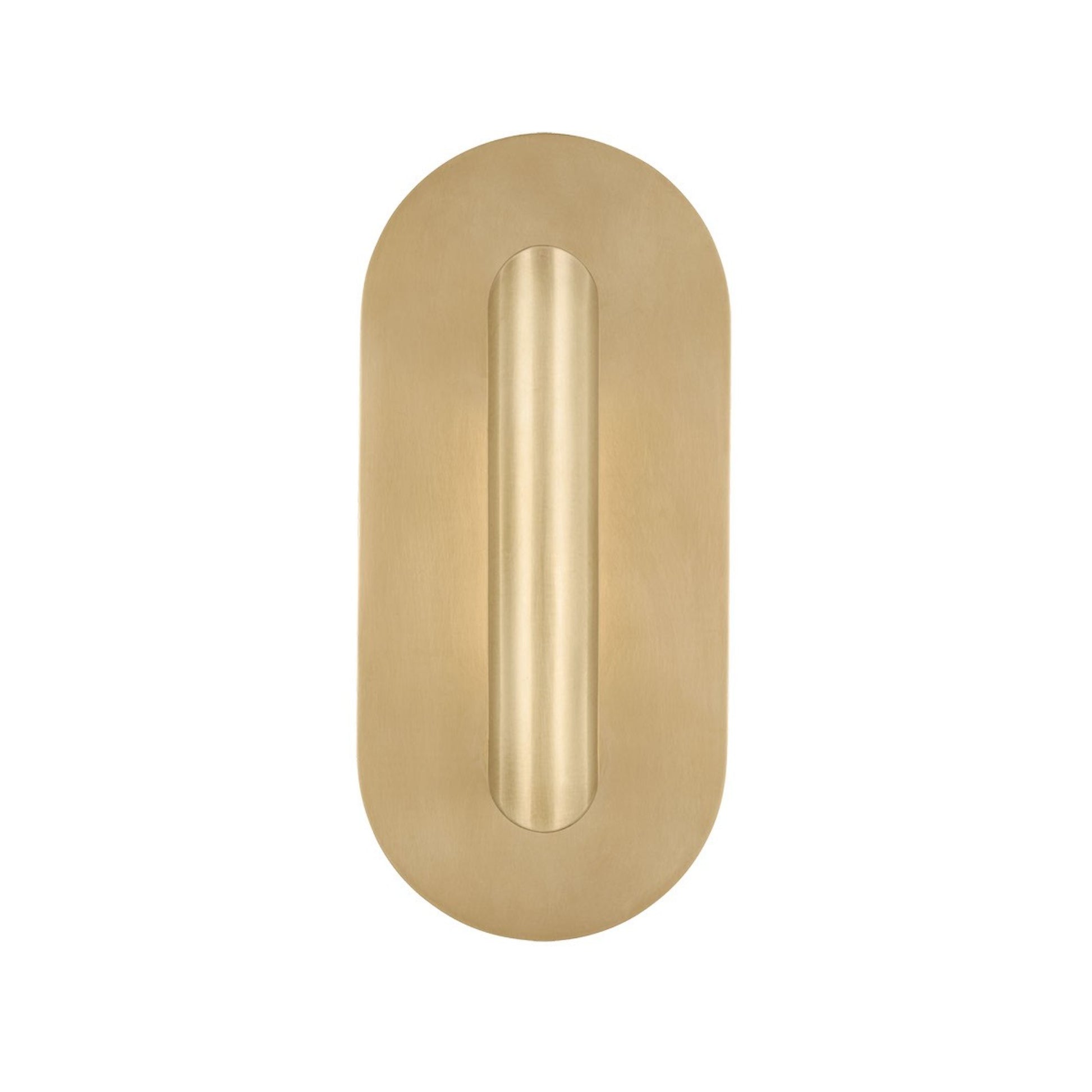 Fielle 8" LED Small Wall Sconce, 120-277V, Hand Rubbed Antique Brass Finish - Bees Lighting