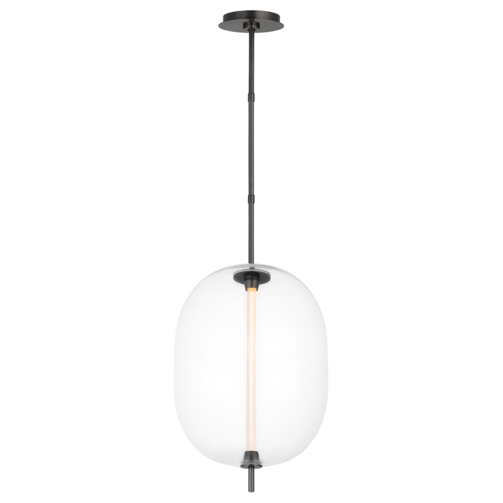Heian 19" LED Pendant, 120-277V, Bronze Finish - Bees Lighting