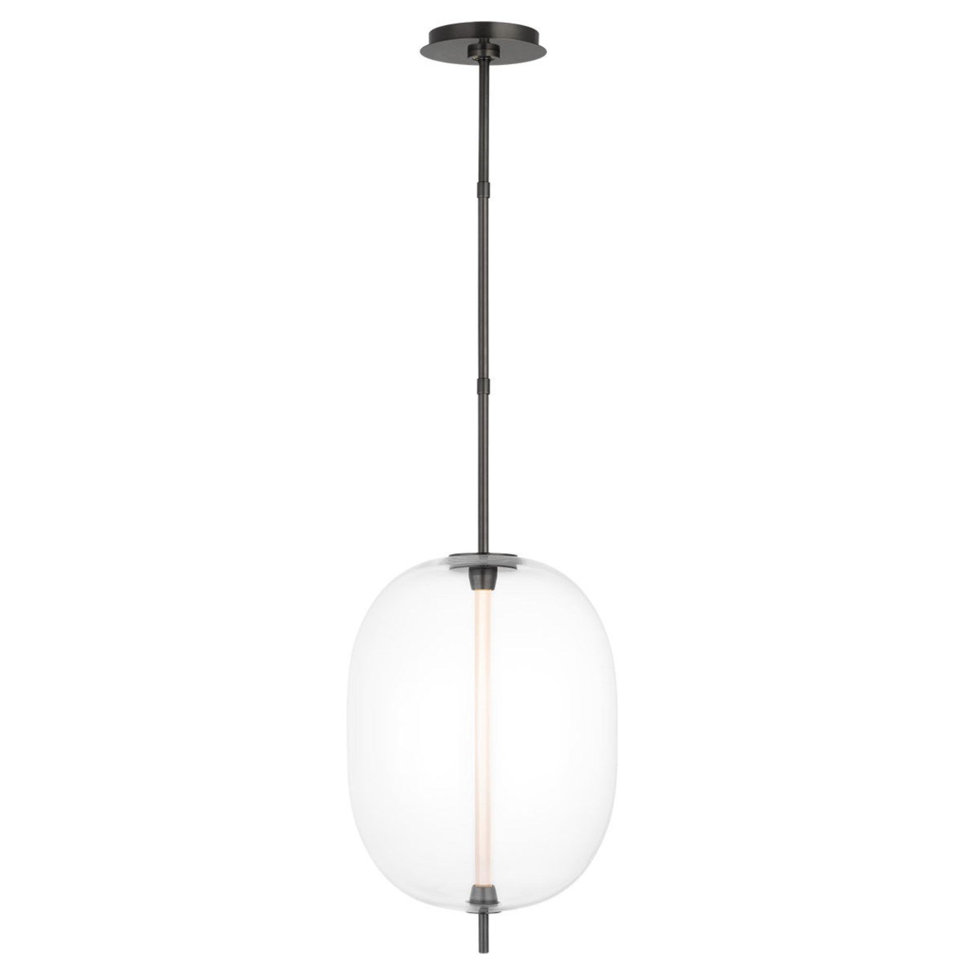 Heian 19" LED Pendant, 120-277V, Bronze Finish - Bees Lighting
