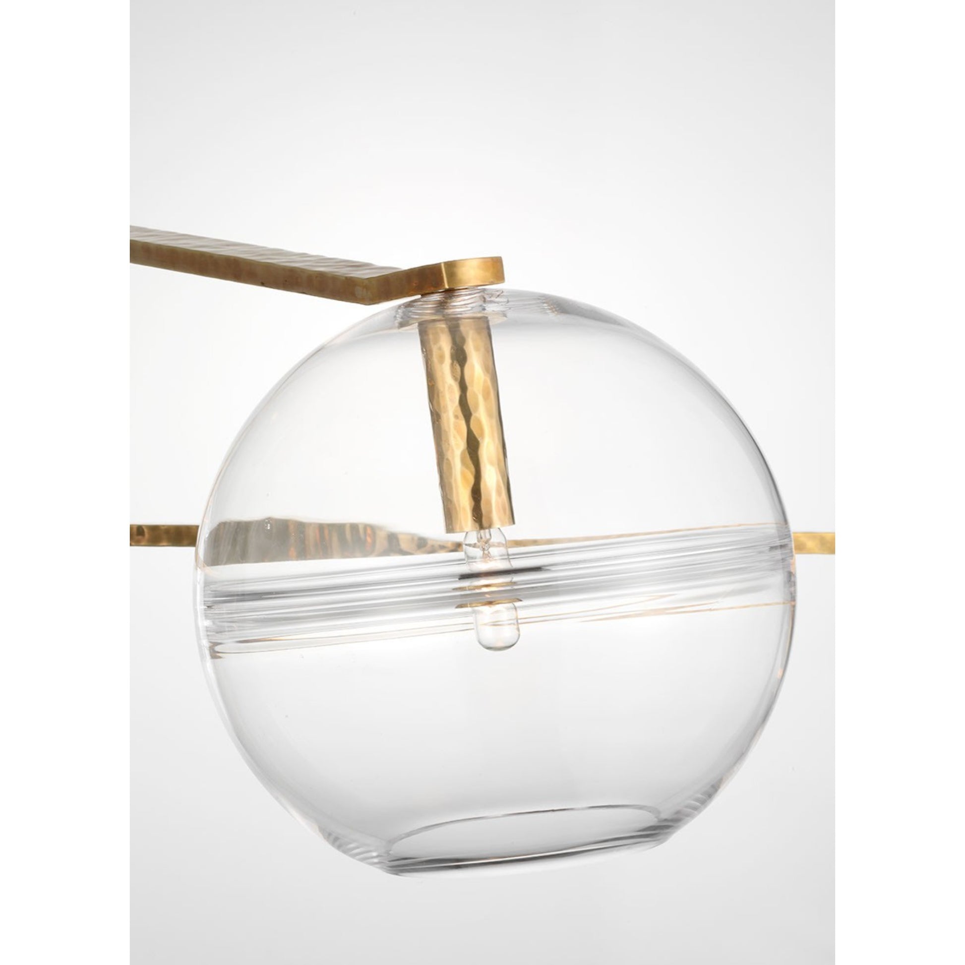 Lowing 59" 4-Light Medium Chandelier, Polished Antique Brass Finish - Bees Lighting