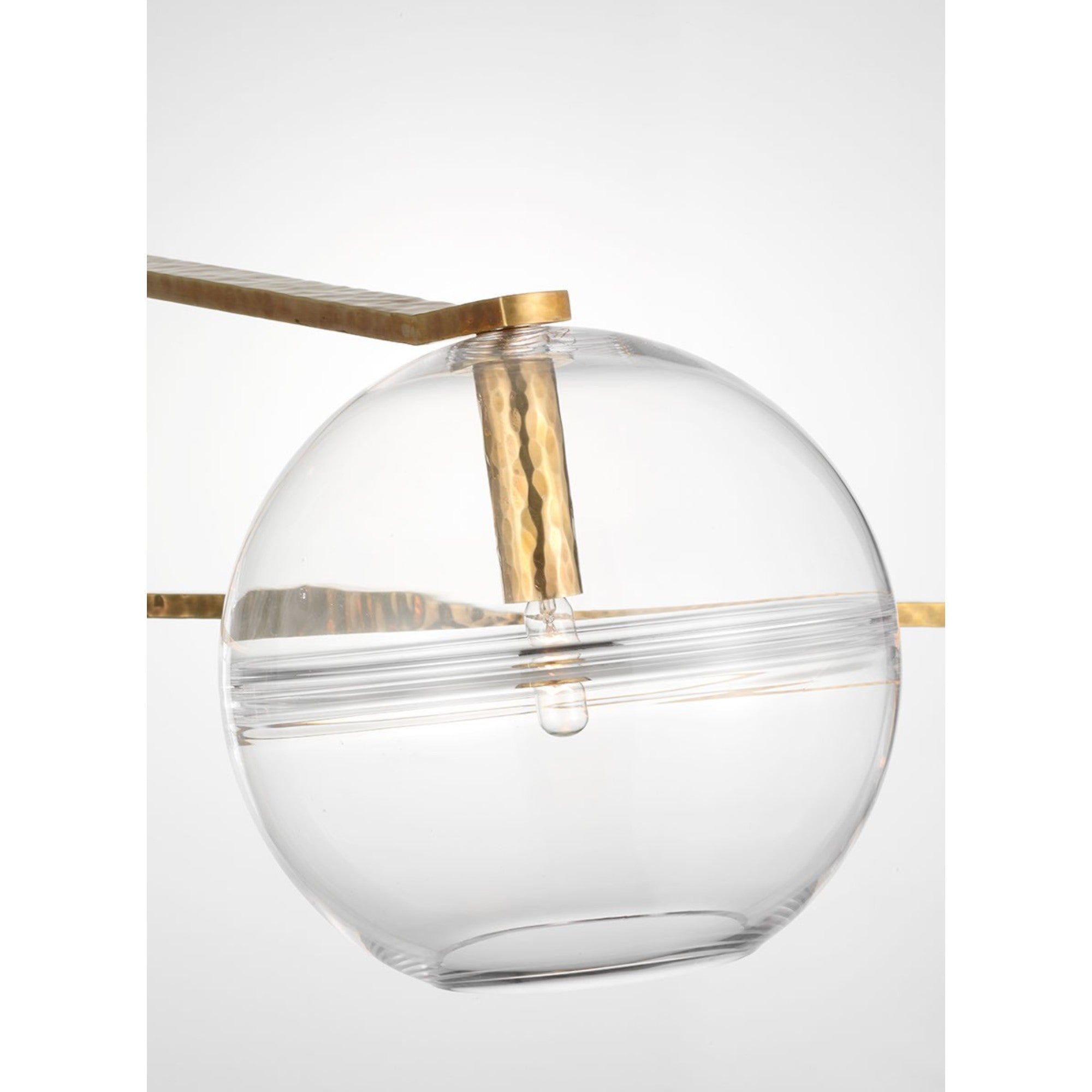 Lowing 59" 4-Light Medium Chandelier, Polished Antique Brass Finish - Bees Lighting