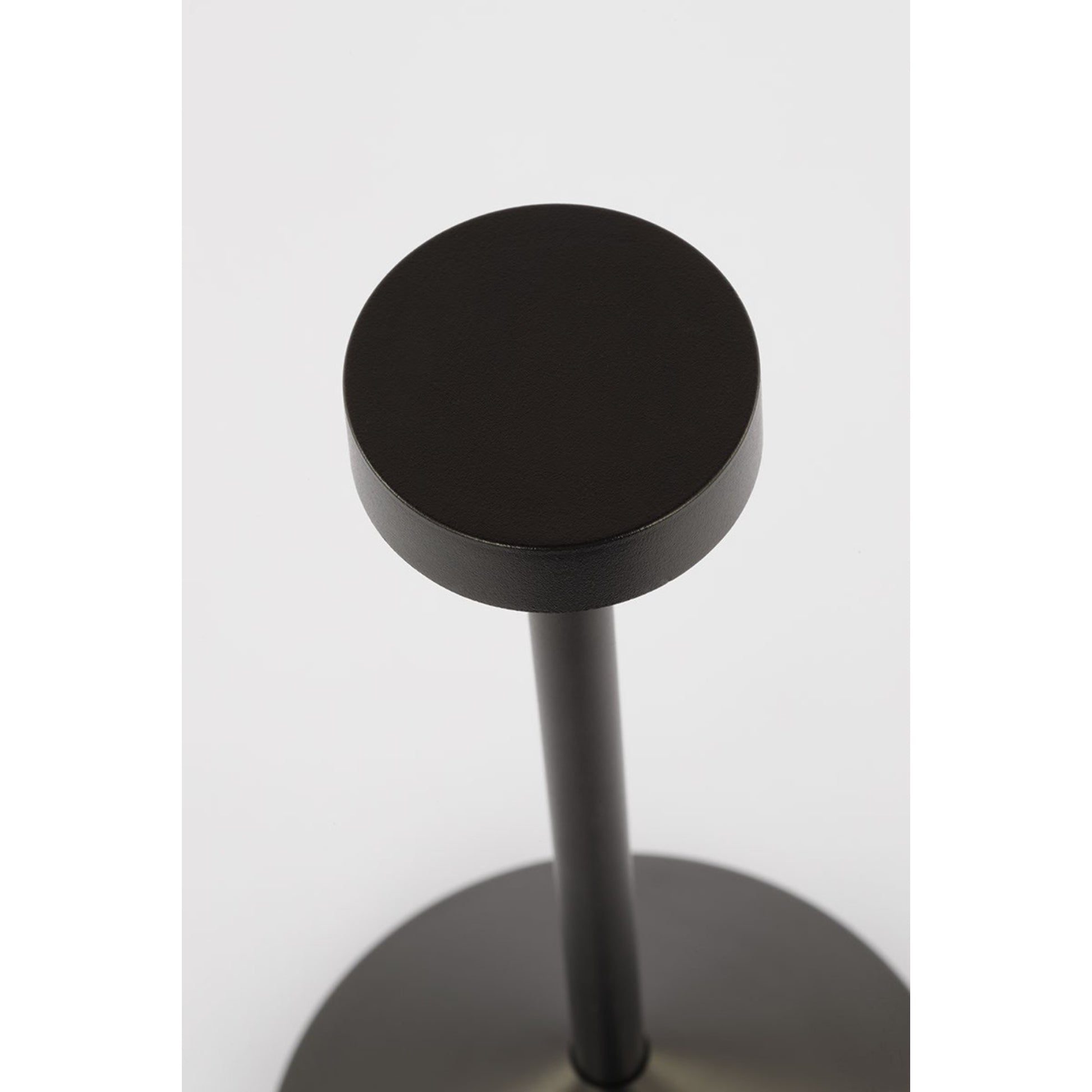 Moneta Short Accent Rechargeable Table Lamp, Black Finish - Bees Lighting