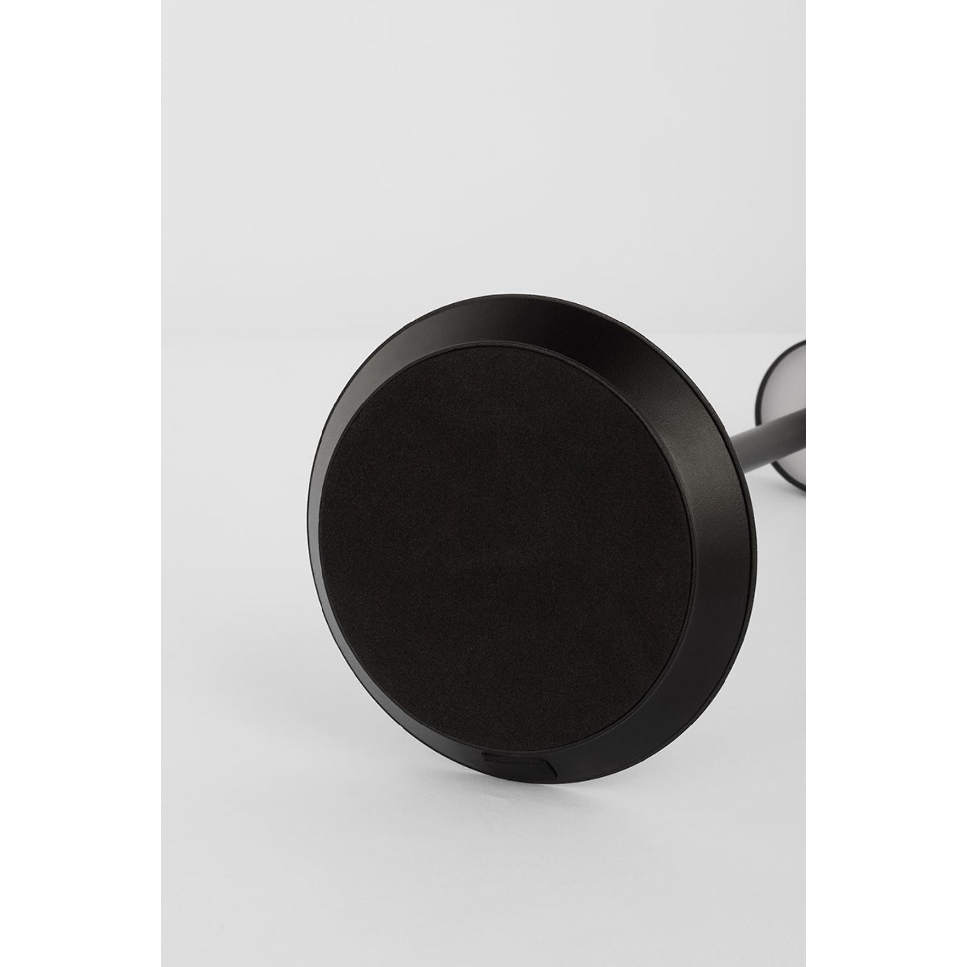 Moneta Short Accent Rechargeable Table Lamp, Black Finish - Bees Lighting
