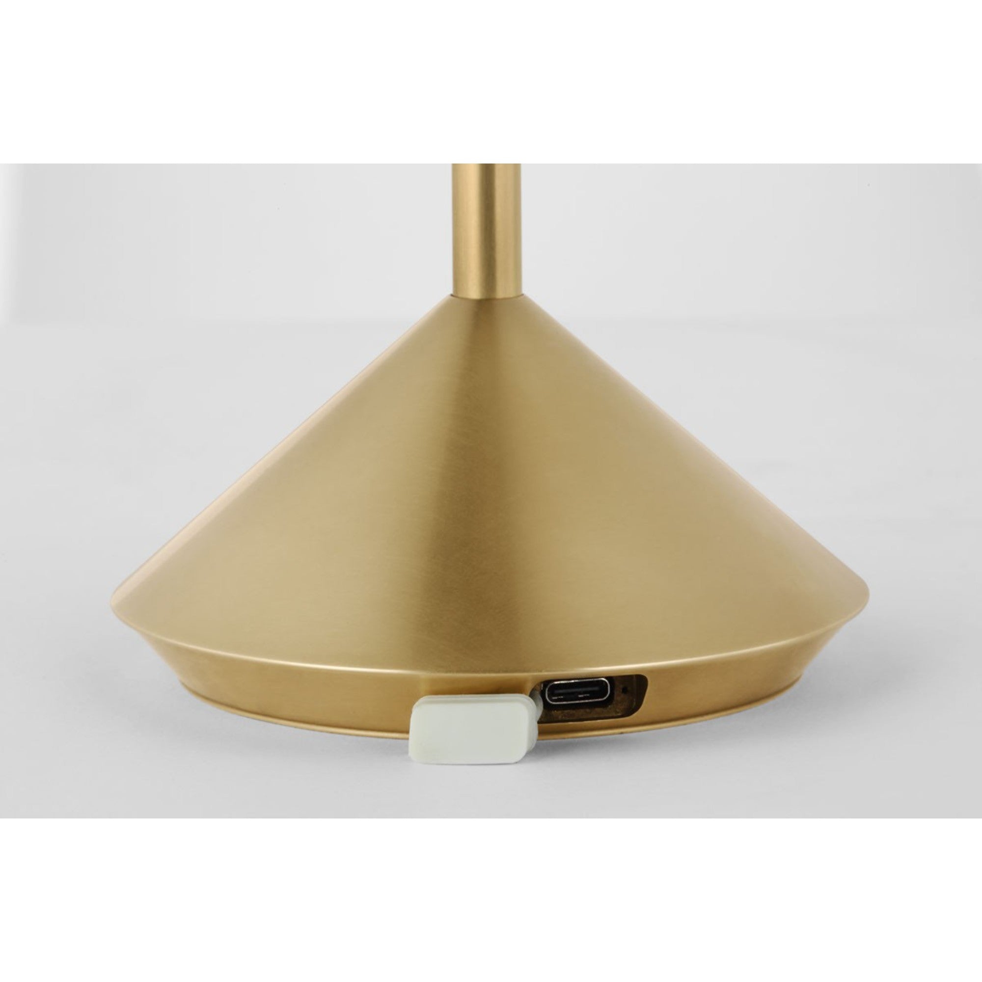 Moneta Short Accent Rechargeable Table Lamp, Hand Rubbed Antique Brass Finish - Bees Lighting