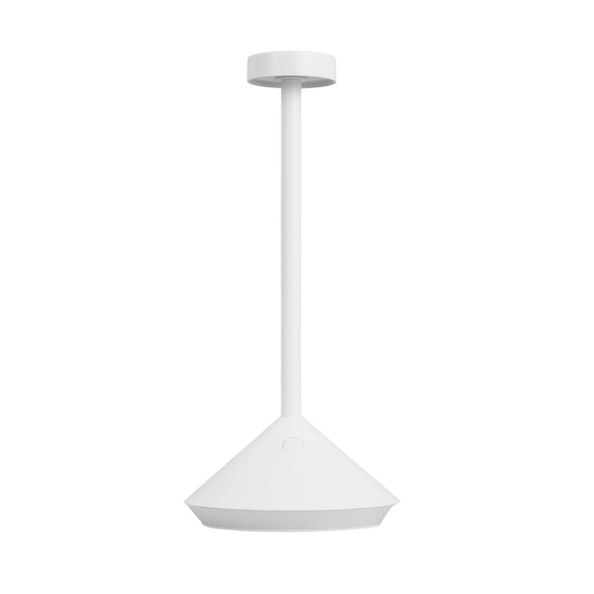 Moneta Short Accent Rechargeable Table Lamp, Matte White Finish - Bees Lighting