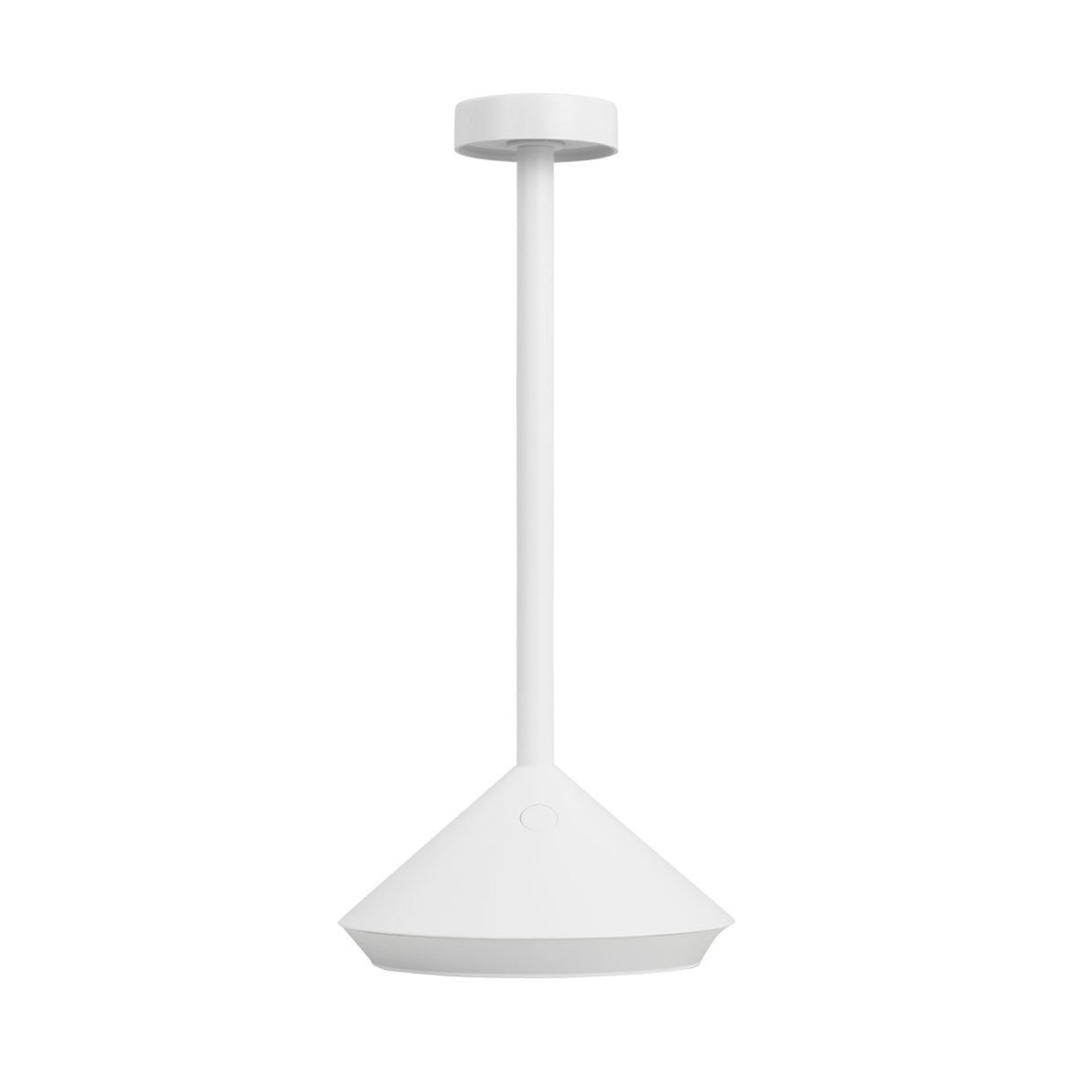 Moneta Short Accent Rechargeable Table Lamp, Matte White Finish - Bees Lighting