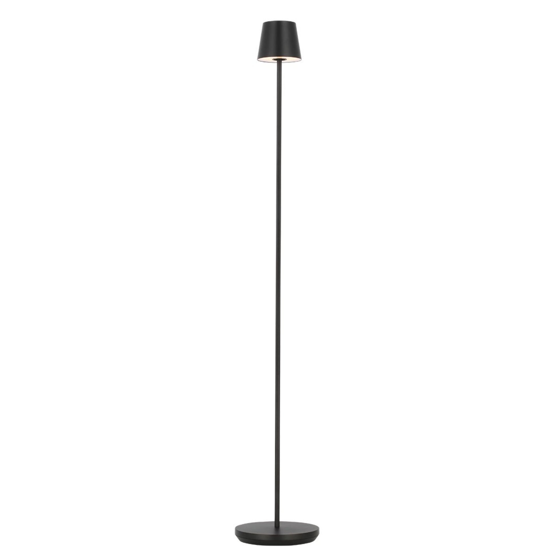 Nevis Rechargeable Floor Lamp, Black Finish - Bees Lighting