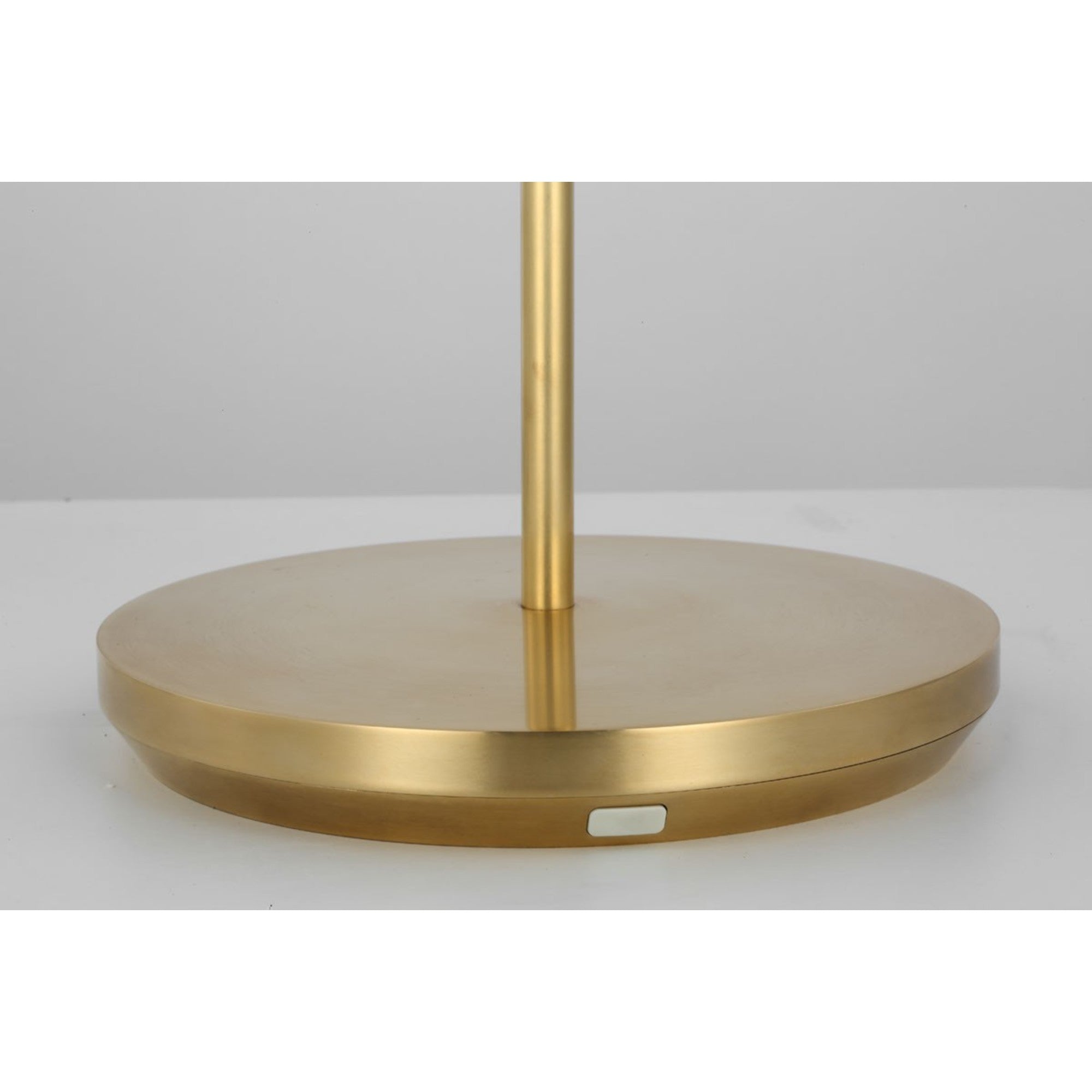 Nevis Rechargeable Floor Lamp, Hand Rubbed Antique Brass Finish - Bees Lighting