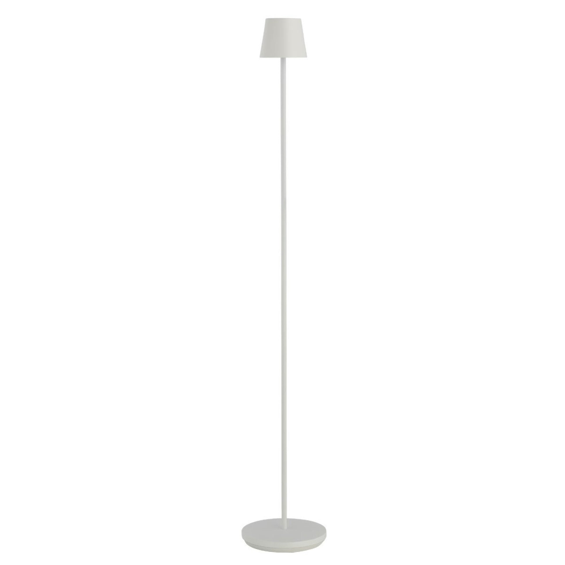 Nevis Rechargeable Floor Lamp, Matte White Finish - Bees Lighting