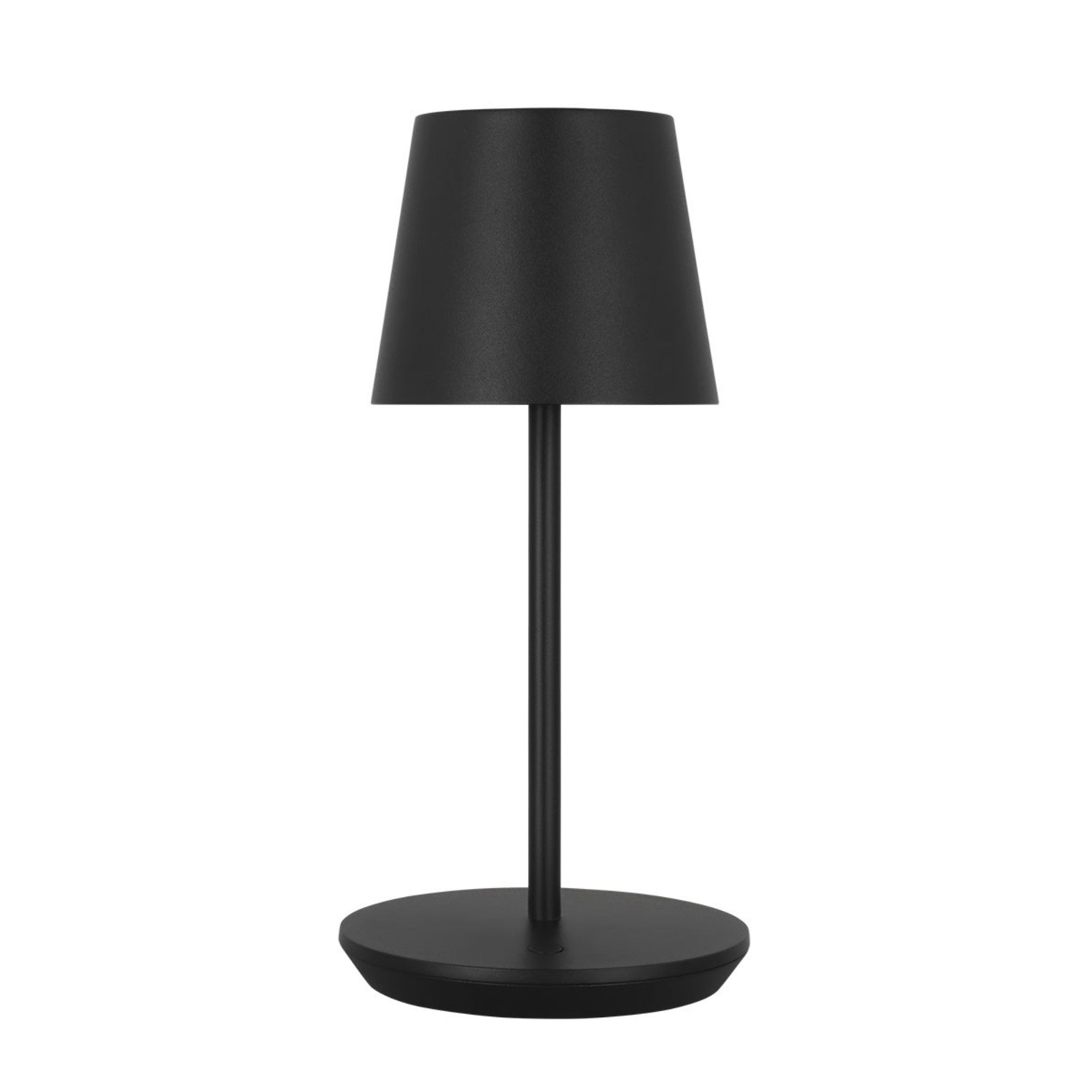Nevis Short Accent Rechargeable Table Lamp, Black Finish - Bees Lighting