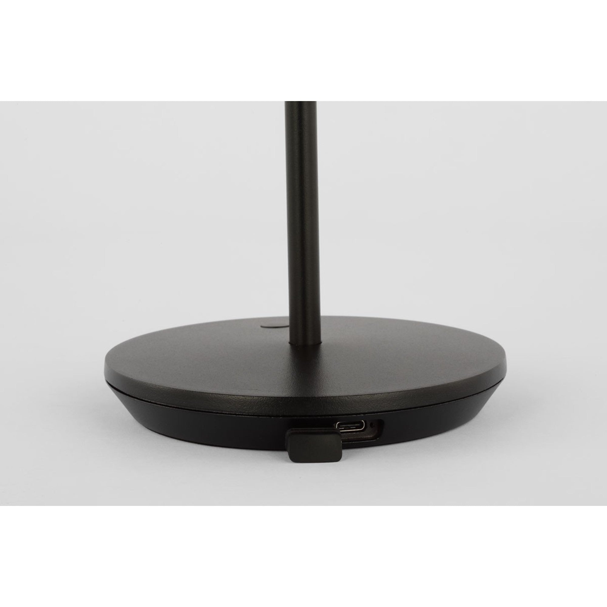 Nevis Short Accent Rechargeable Table Lamp, Black Finish - Bees Lighting