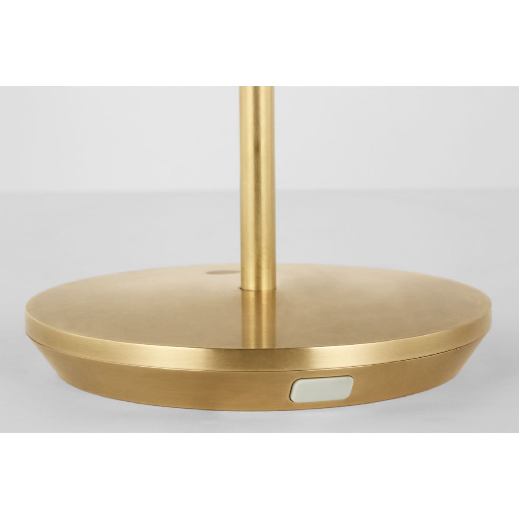 Nevis Short Accent Rechargeable Table Lamp, Hand Rubbed Antique Brass Finish - Bees Lighting