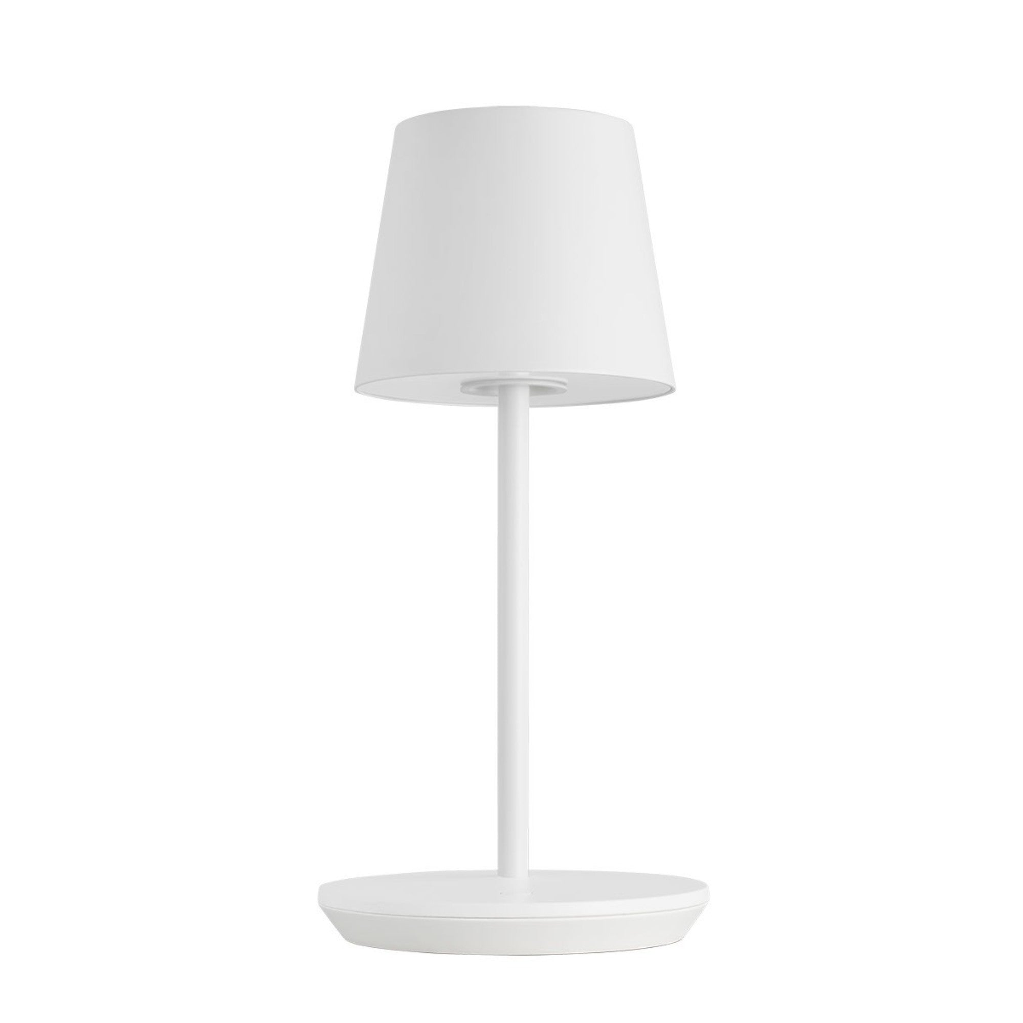 Nevis Short Accent Rechargeable Table Lamp, Matte White Finish - Bees Lighting