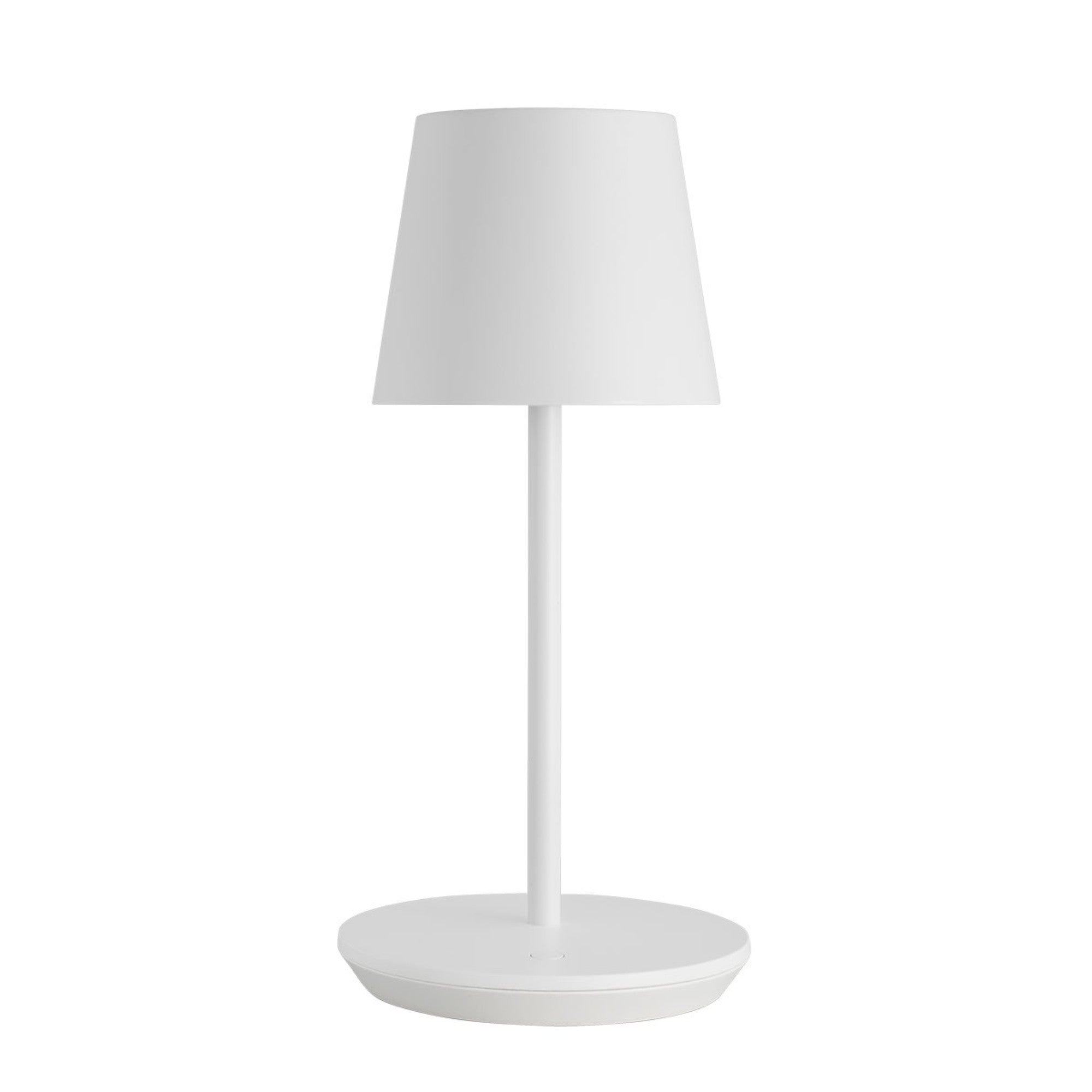 Nevis Short Accent Rechargeable Table Lamp, Matte White Finish - Bees Lighting